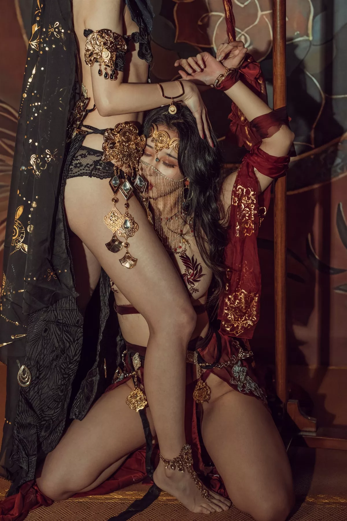 尤物Cosplay 奶 古风 桃桃双人 云溪溪