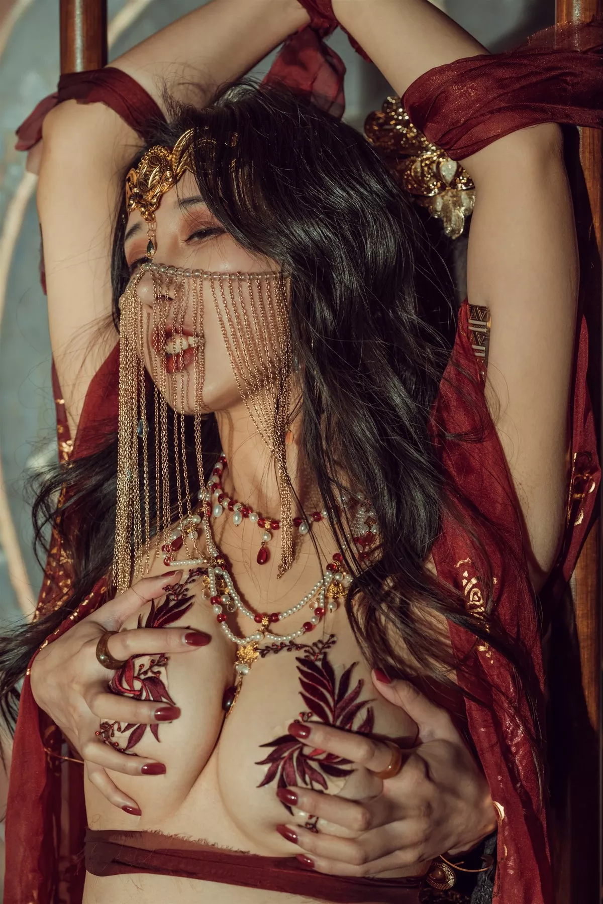 尤物Cosplay 奶 古风 桃桃双人 云溪溪