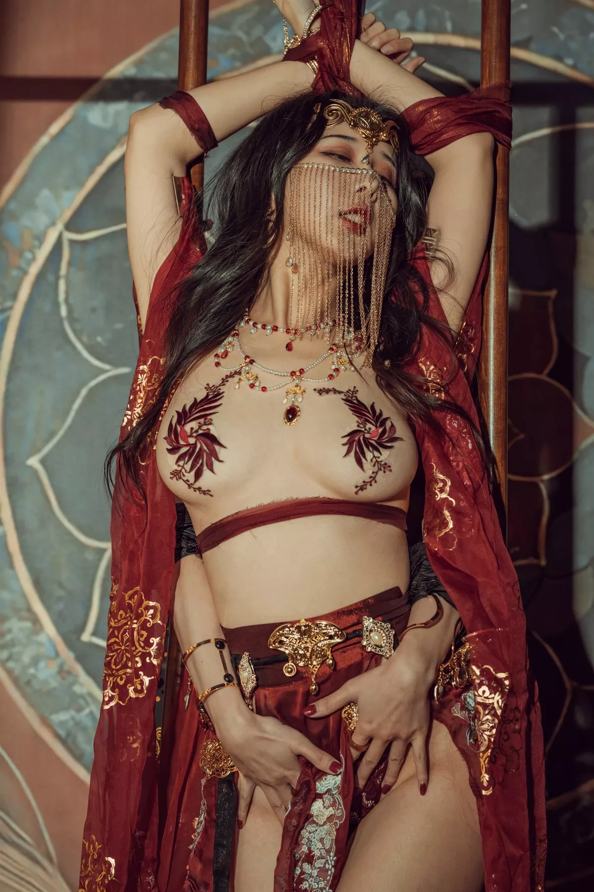 尤物Cosplay 奶 古风 桃桃双人 云溪溪