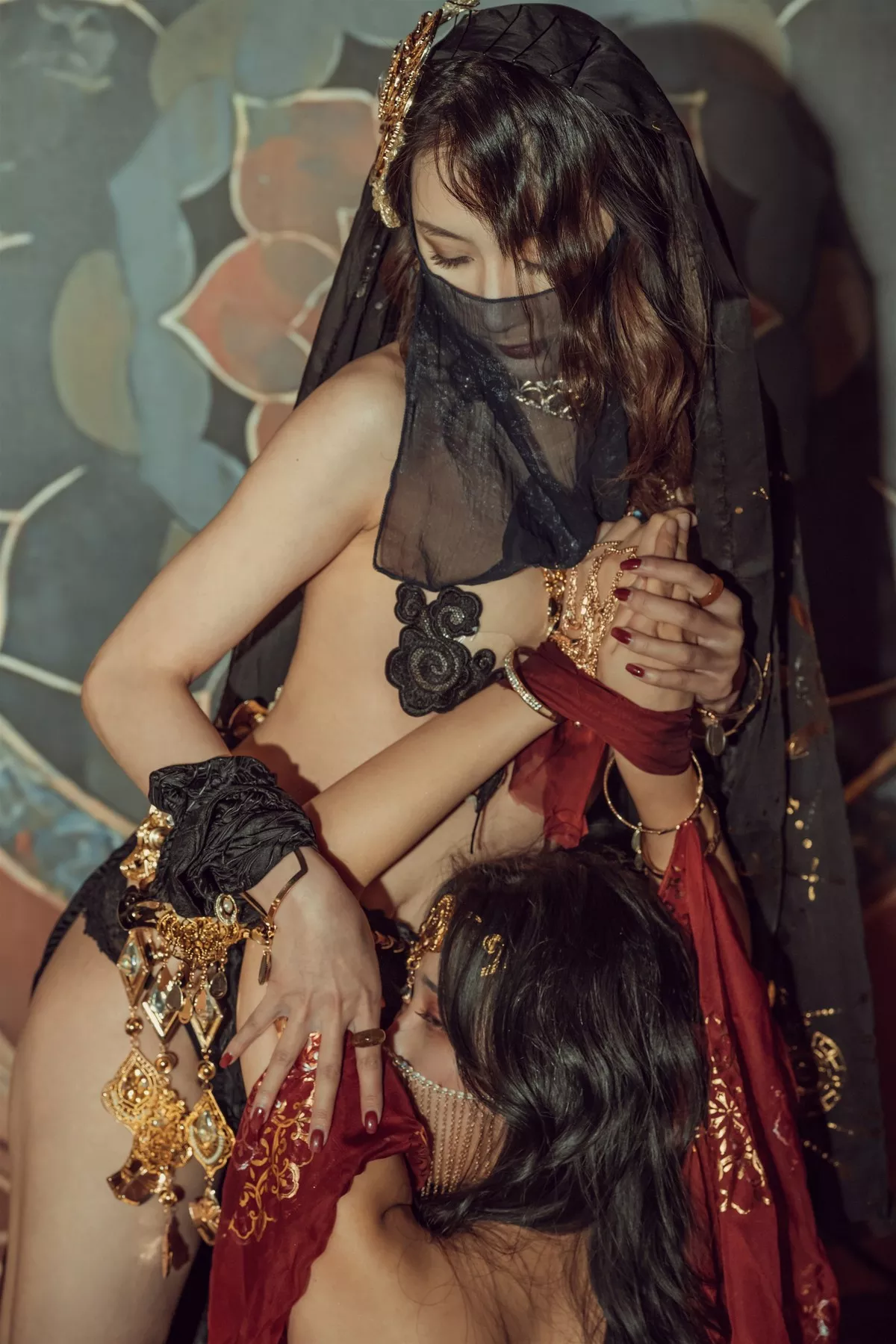 尤物Cosplay 奶 古风 桃桃双人 云溪溪