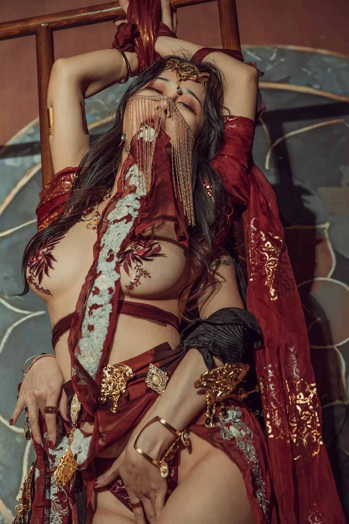 尤物Cosplay 奶 古风 桃桃双人 云溪溪