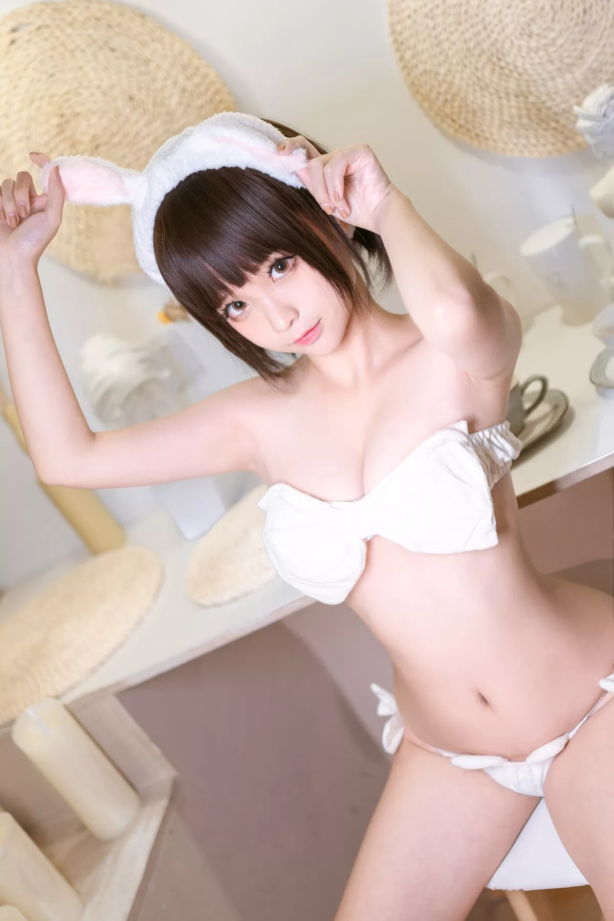 迷人密拍 蝴蝶结内衣 Chunmomo 蠢沫沫 女神Cosplay