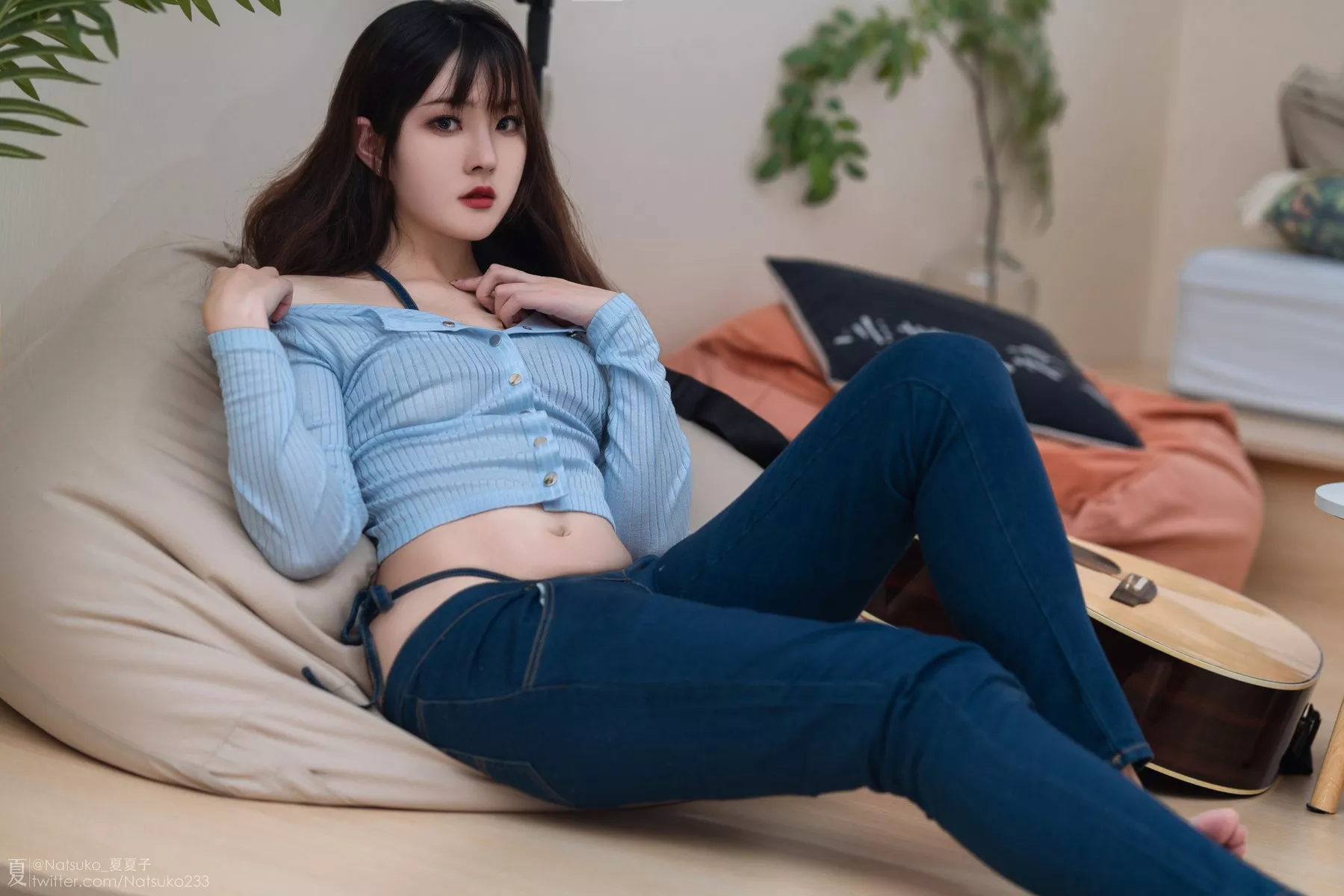 夏夏 仙女Cosplay 吉他媚媚 Natsuko 子 风度私房