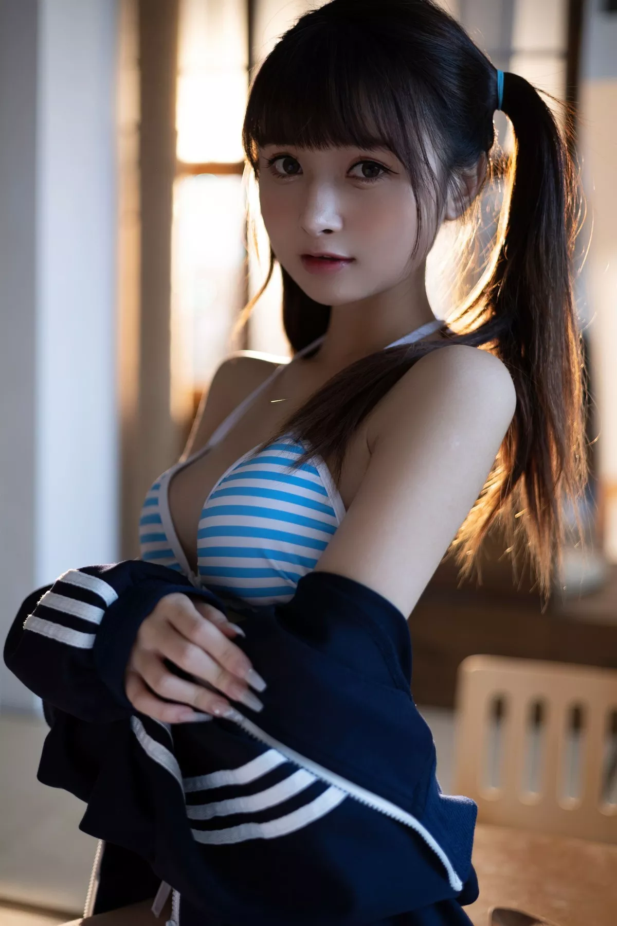 河豚抚子 佳人Cosplay 夏日比基尼 魅魔私摄