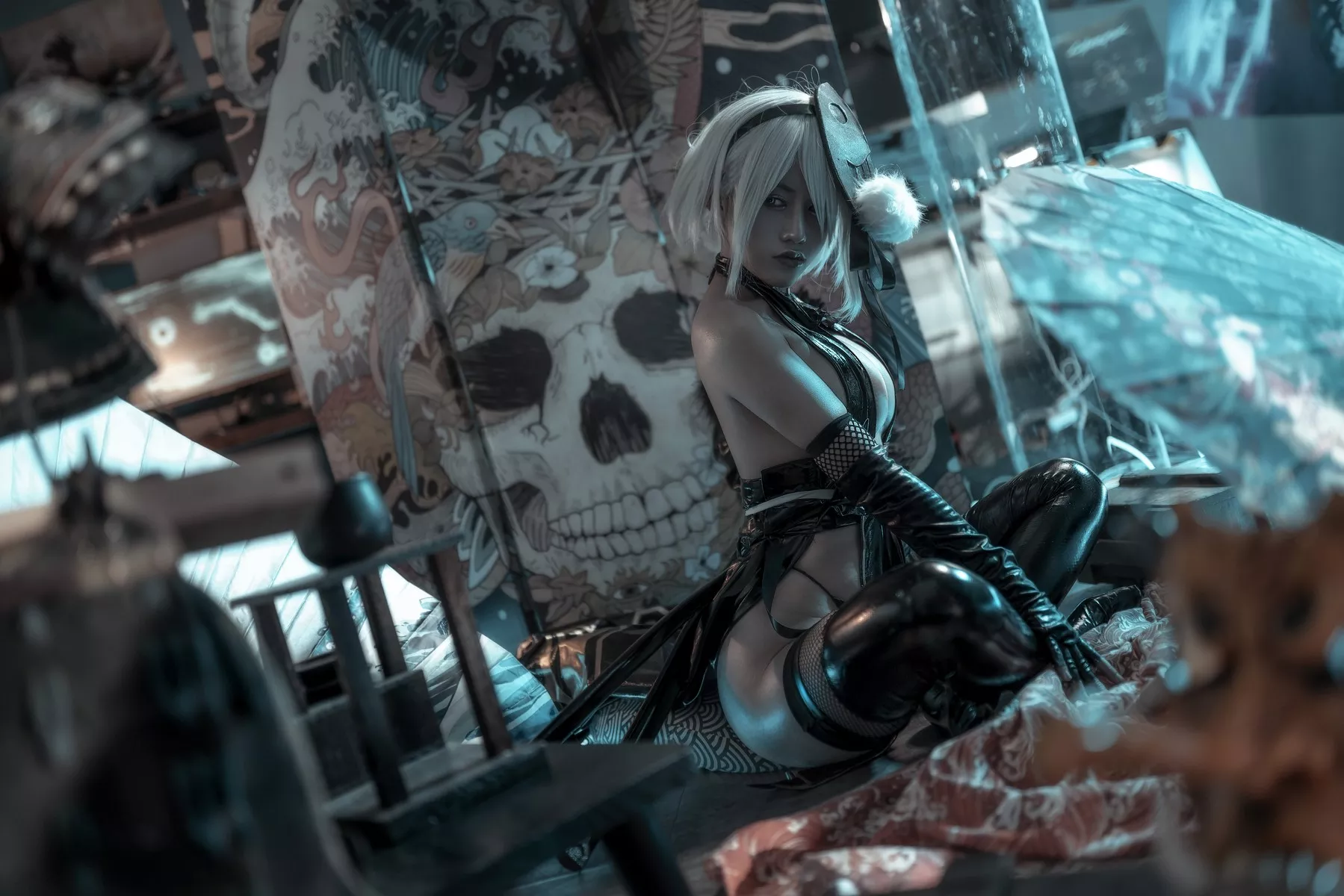 Nier 迷人私房 一笑芳香沁 美女Cosplay 忍者2B