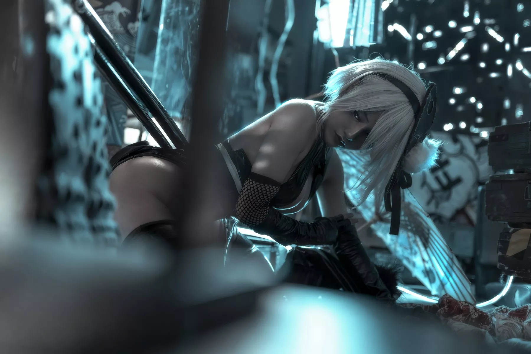 Nier 迷人私房 一笑芳香沁 美女Cosplay 忍者2B