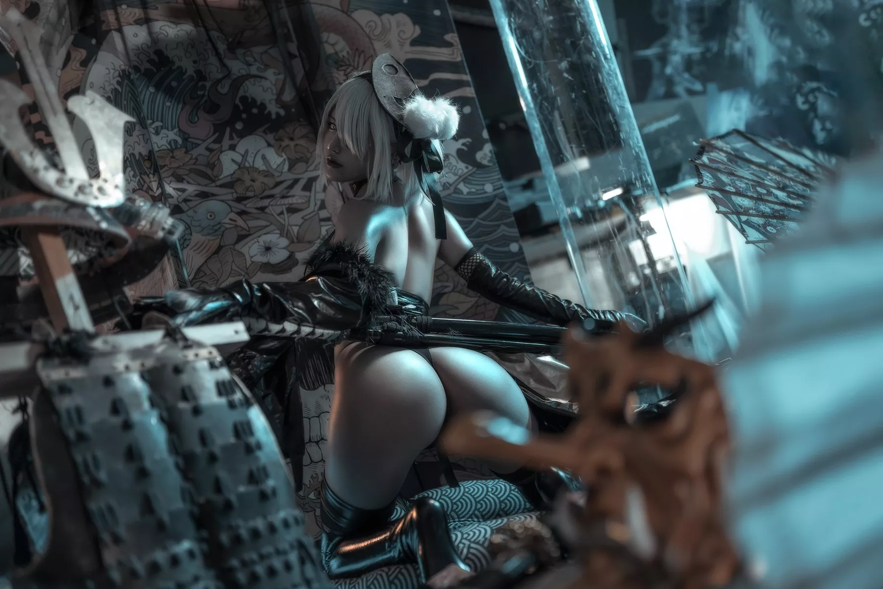 Nier 迷人私房 一笑芳香沁 美女Cosplay 忍者2B