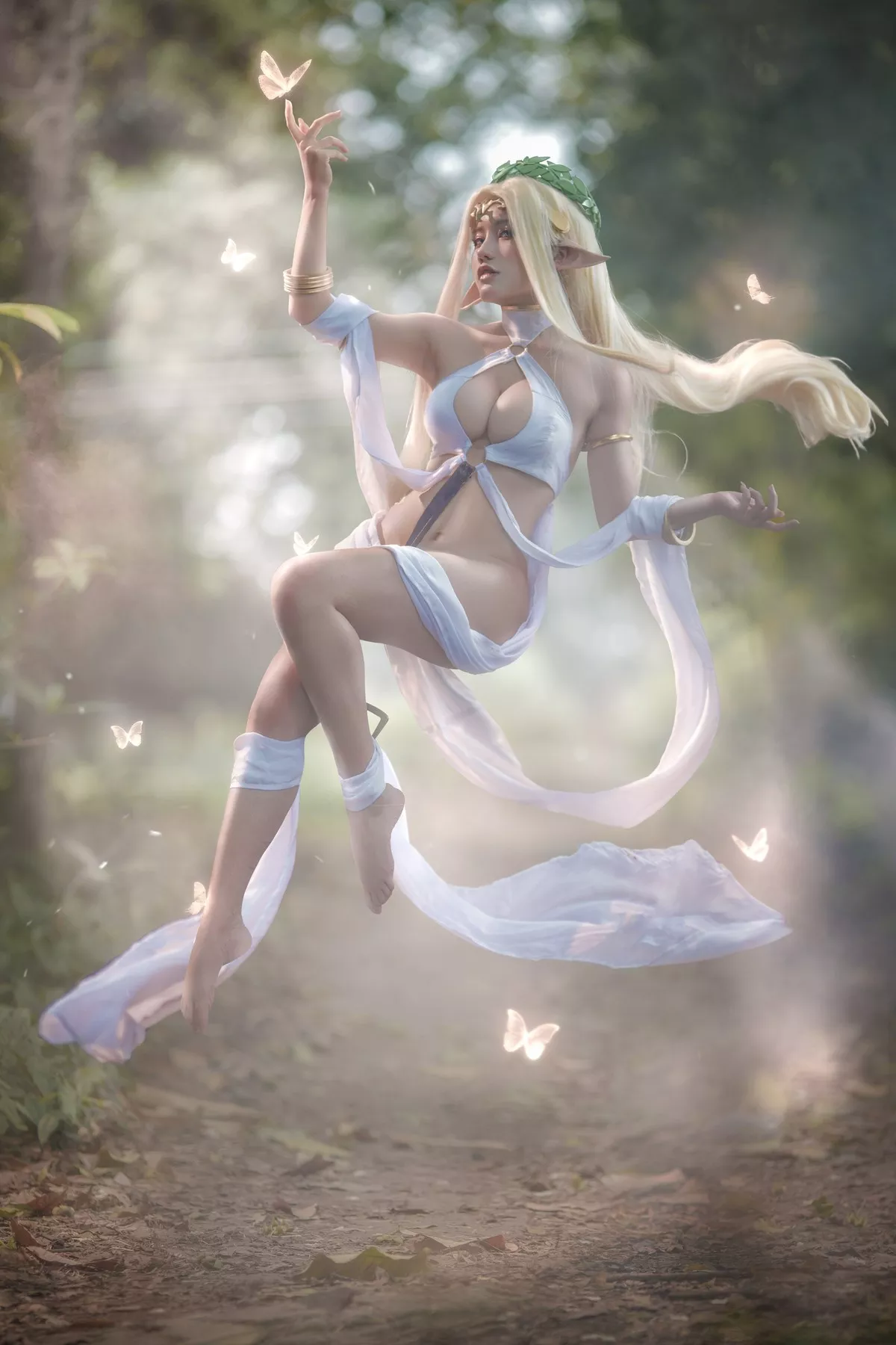 美女Cosplay 一笑芳香沁 黑兽白精灵