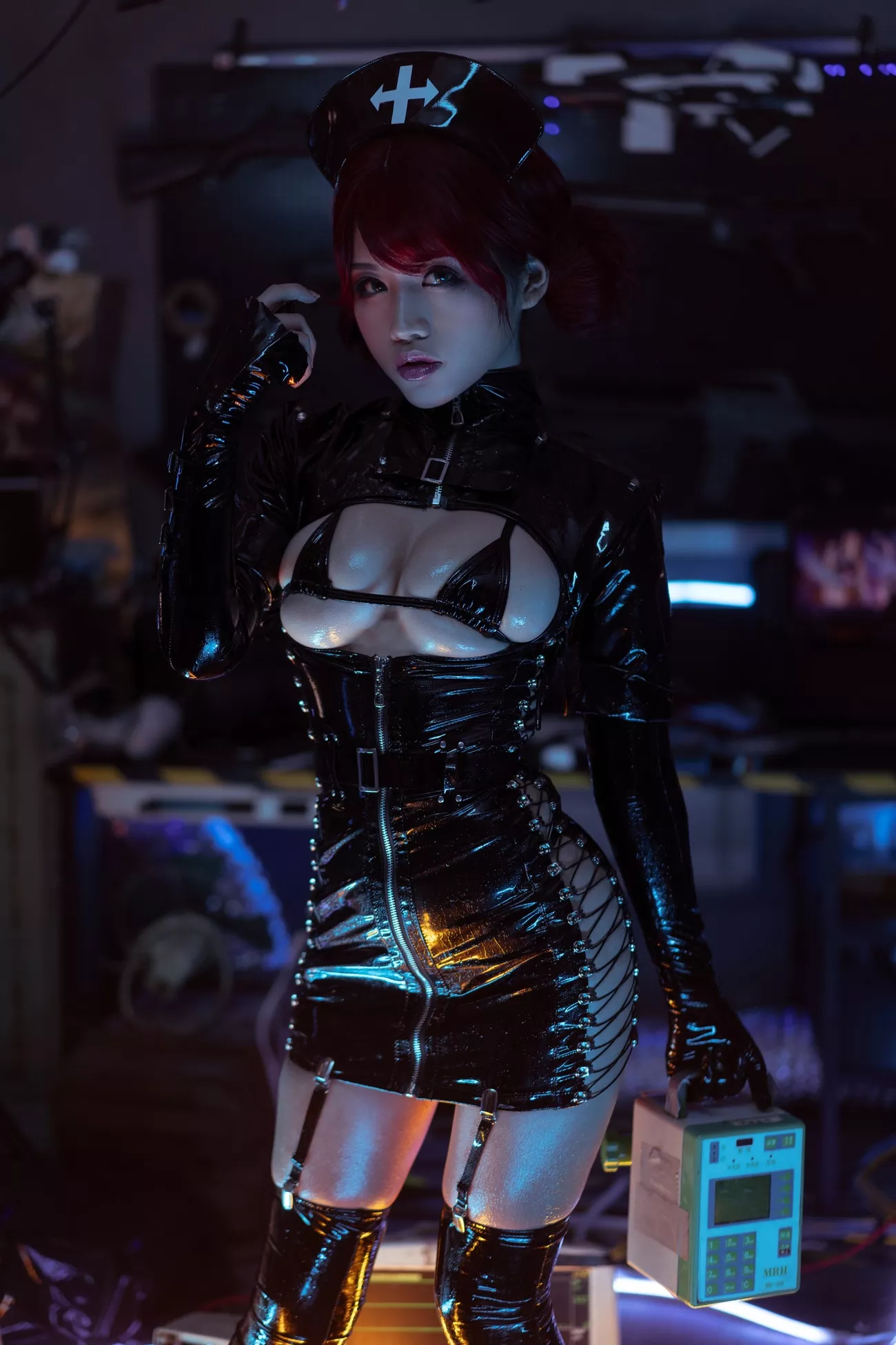 风格密拍 暗黑护 女神Cosplay 一笑芳香沁