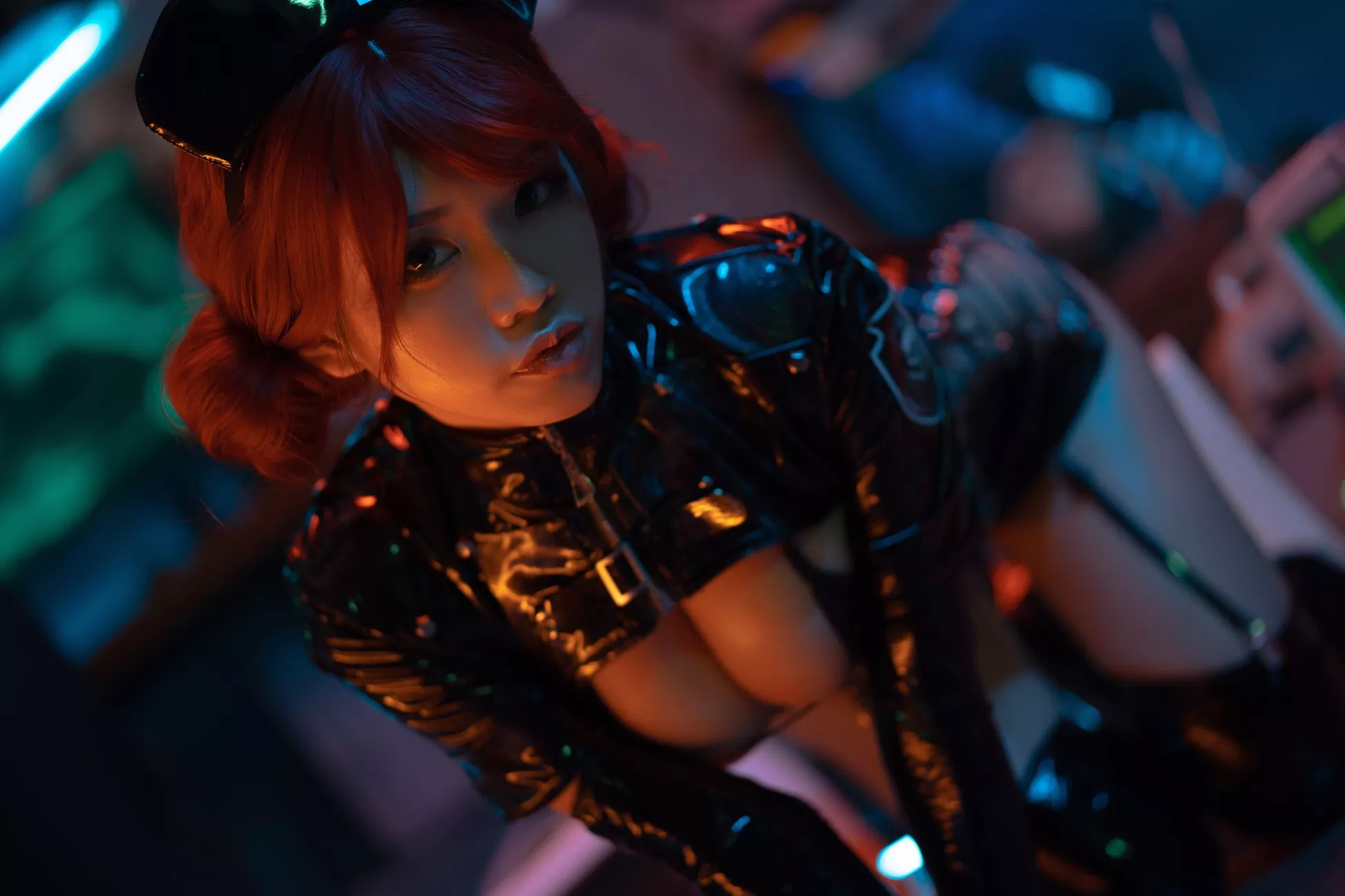 风格密拍 暗黑护 女神Cosplay 一笑芳香沁