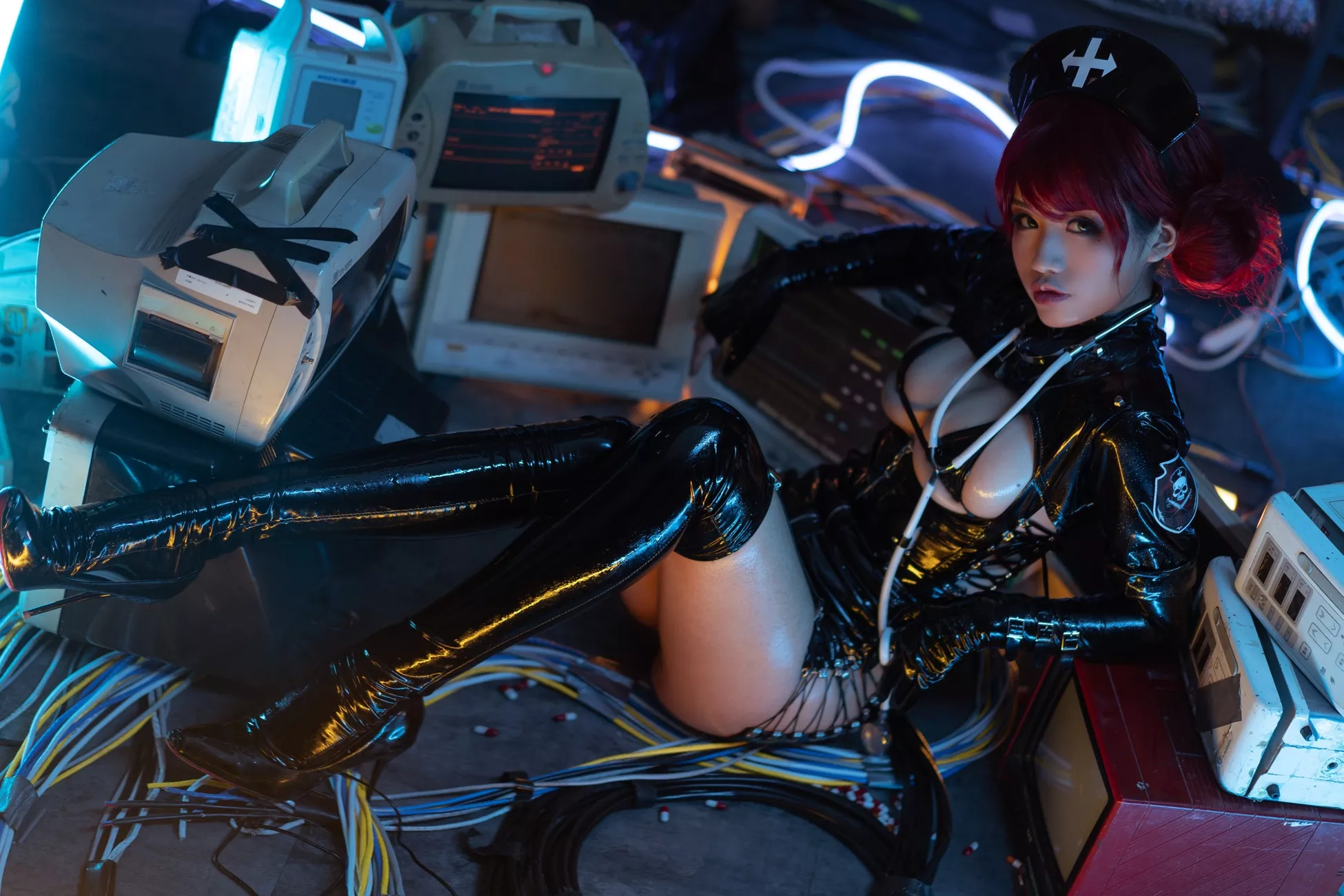 风格密拍 暗黑护 女神Cosplay 一笑芳香沁