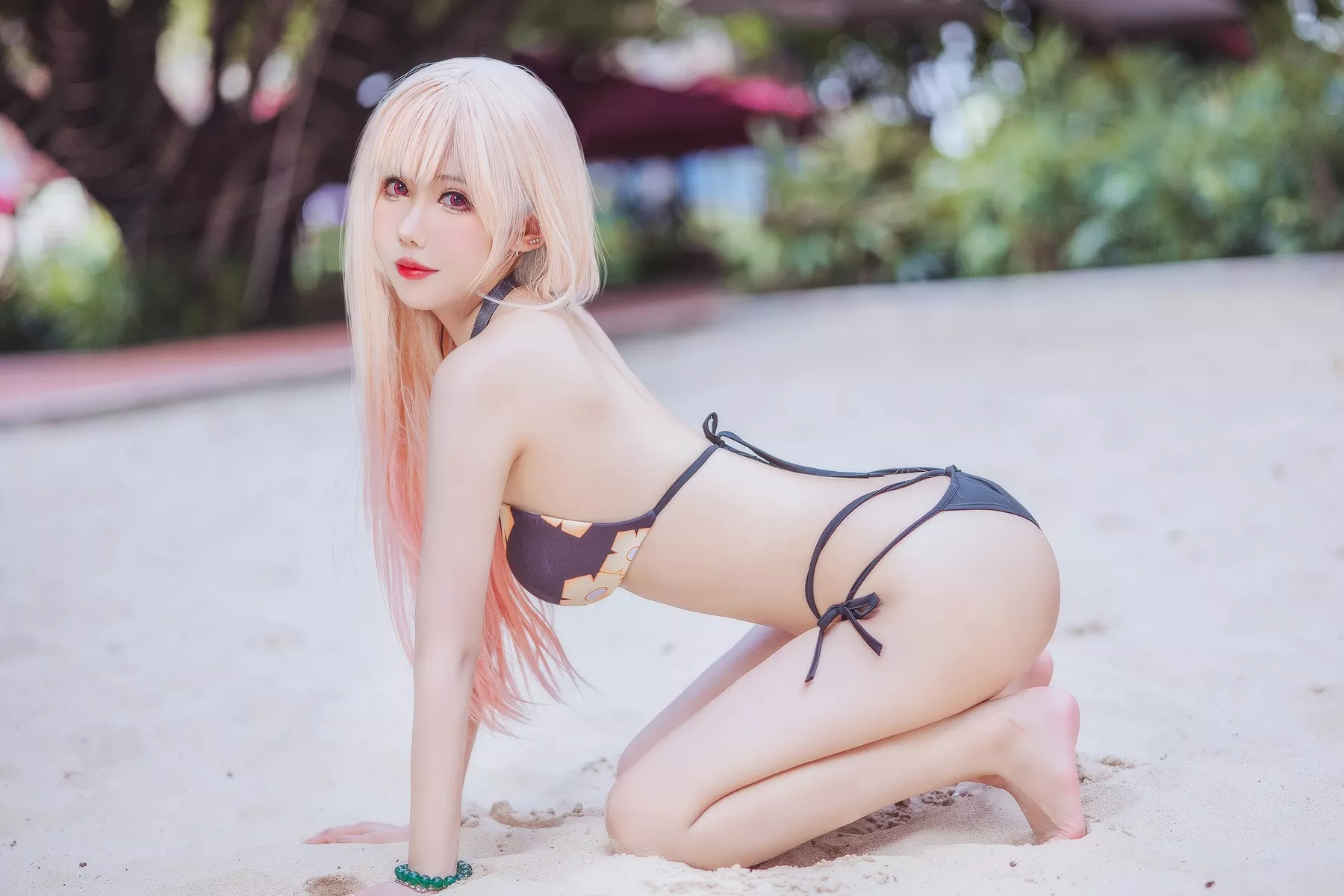 仙女月 Bikini 女神Cosplay 妩媚密拍 喜多川海梦