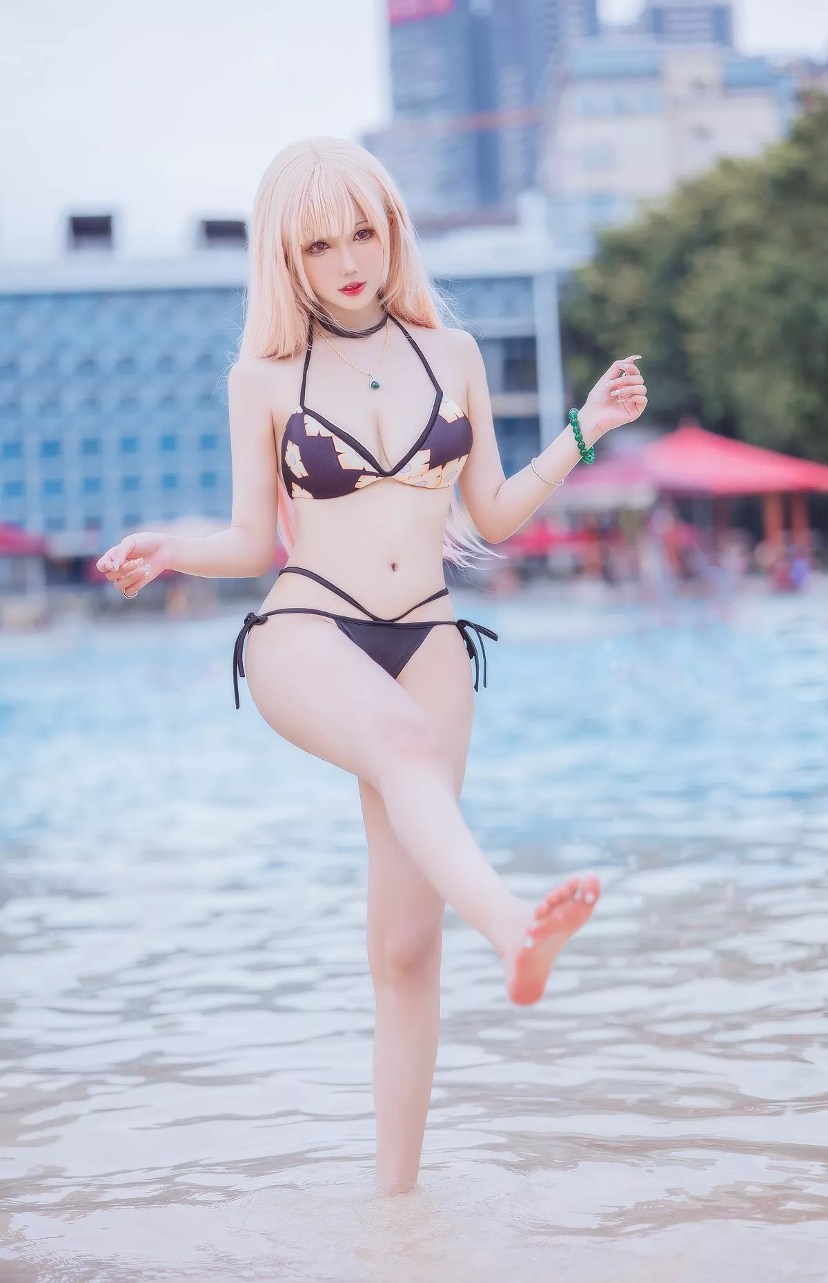 仙女月 Bikini 女神Cosplay 妩媚密拍 喜多川海梦