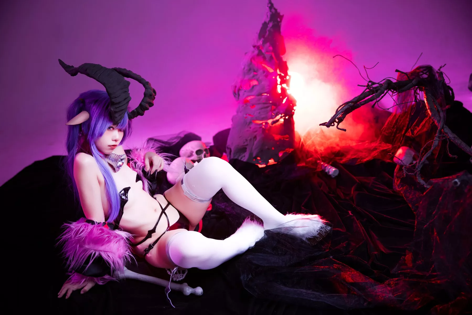 美人Cosplay G44不会受伤 咩咩子 魅魔私房