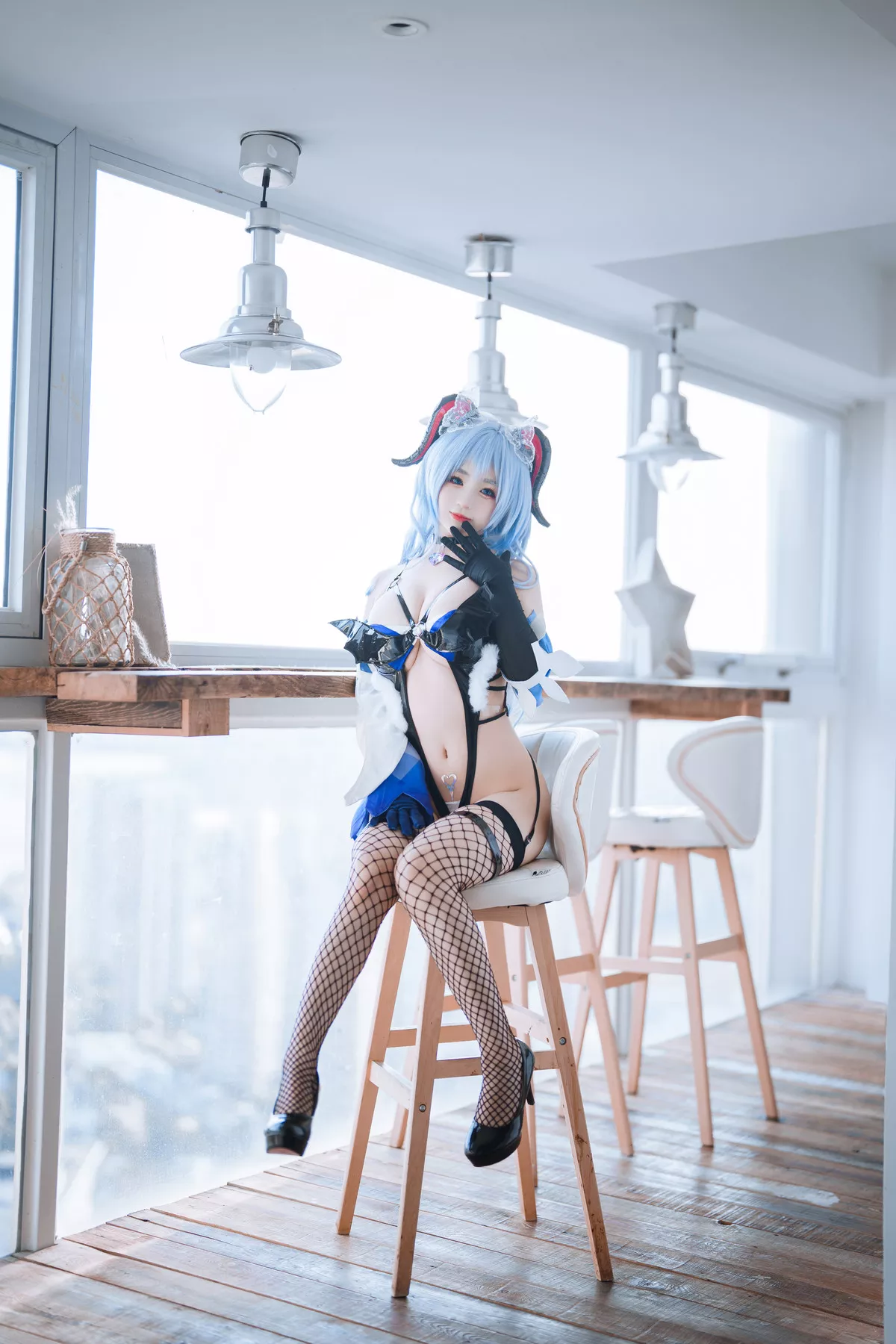 甘雨 风骚私摄 丽人Cosplay �@井宁宁