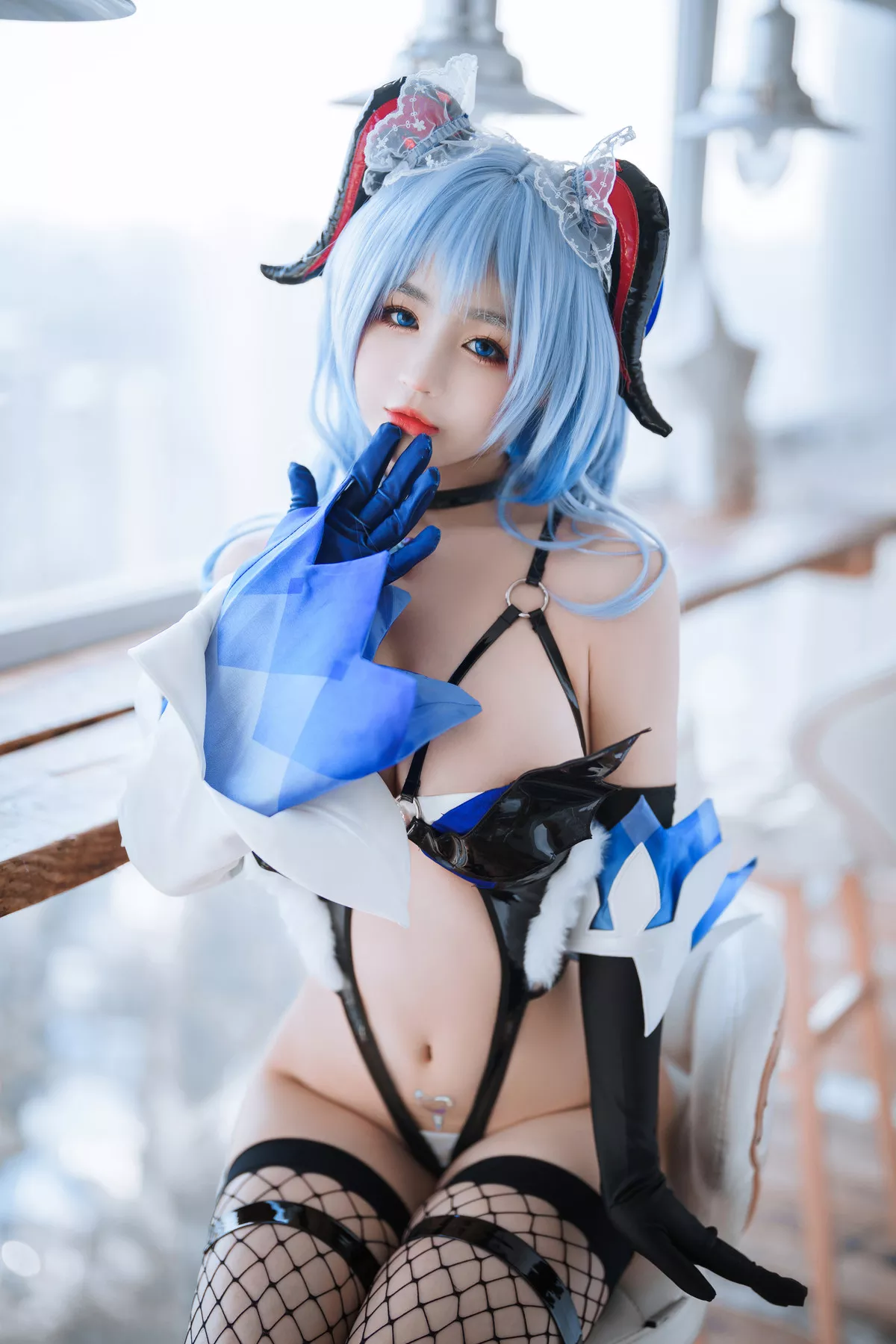 甘雨 风骚私摄 丽人Cosplay �@井宁宁