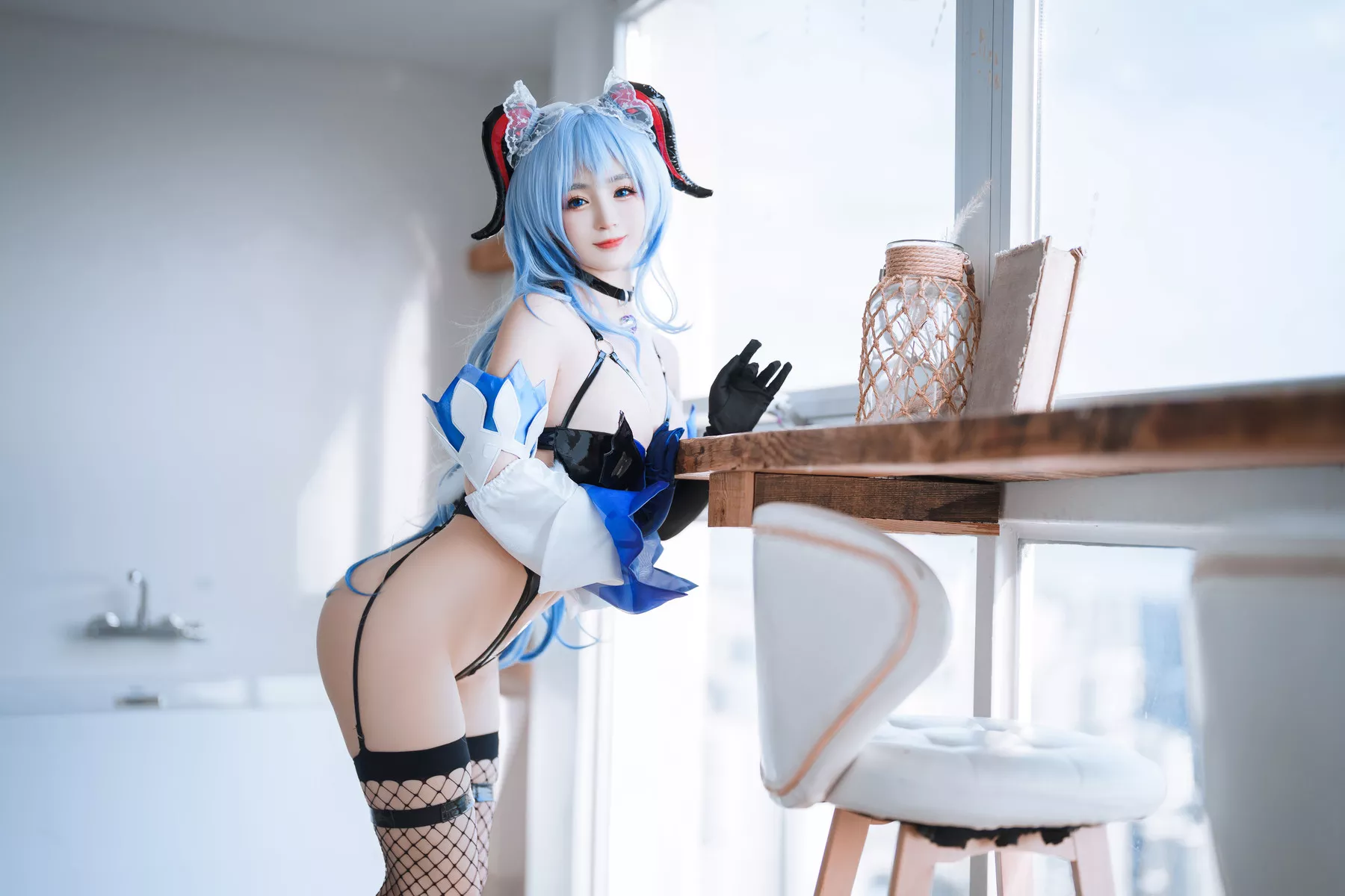 甘雨 风骚私摄 丽人Cosplay �@井宁宁