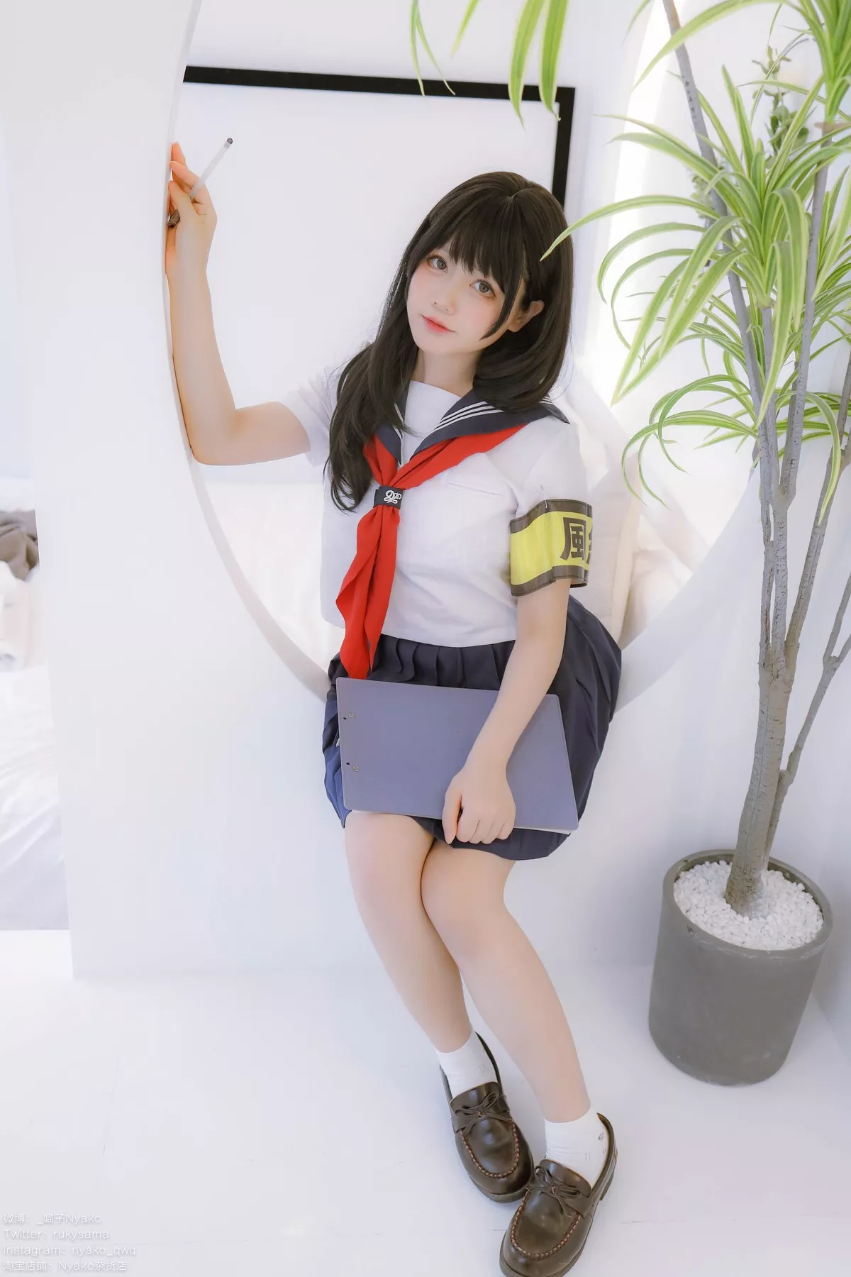 Nyako 女神Cosplay 风纪委员 风采私拍 喵子