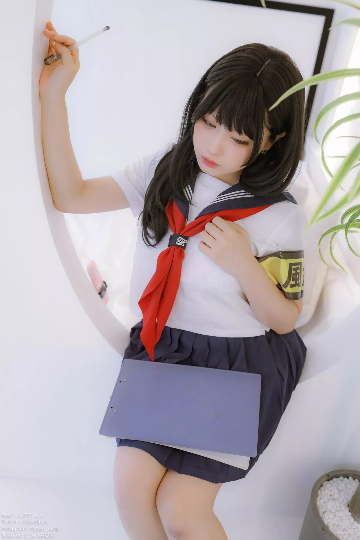 Nyako 女神Cosplay 风纪委员 风采私拍 喵子