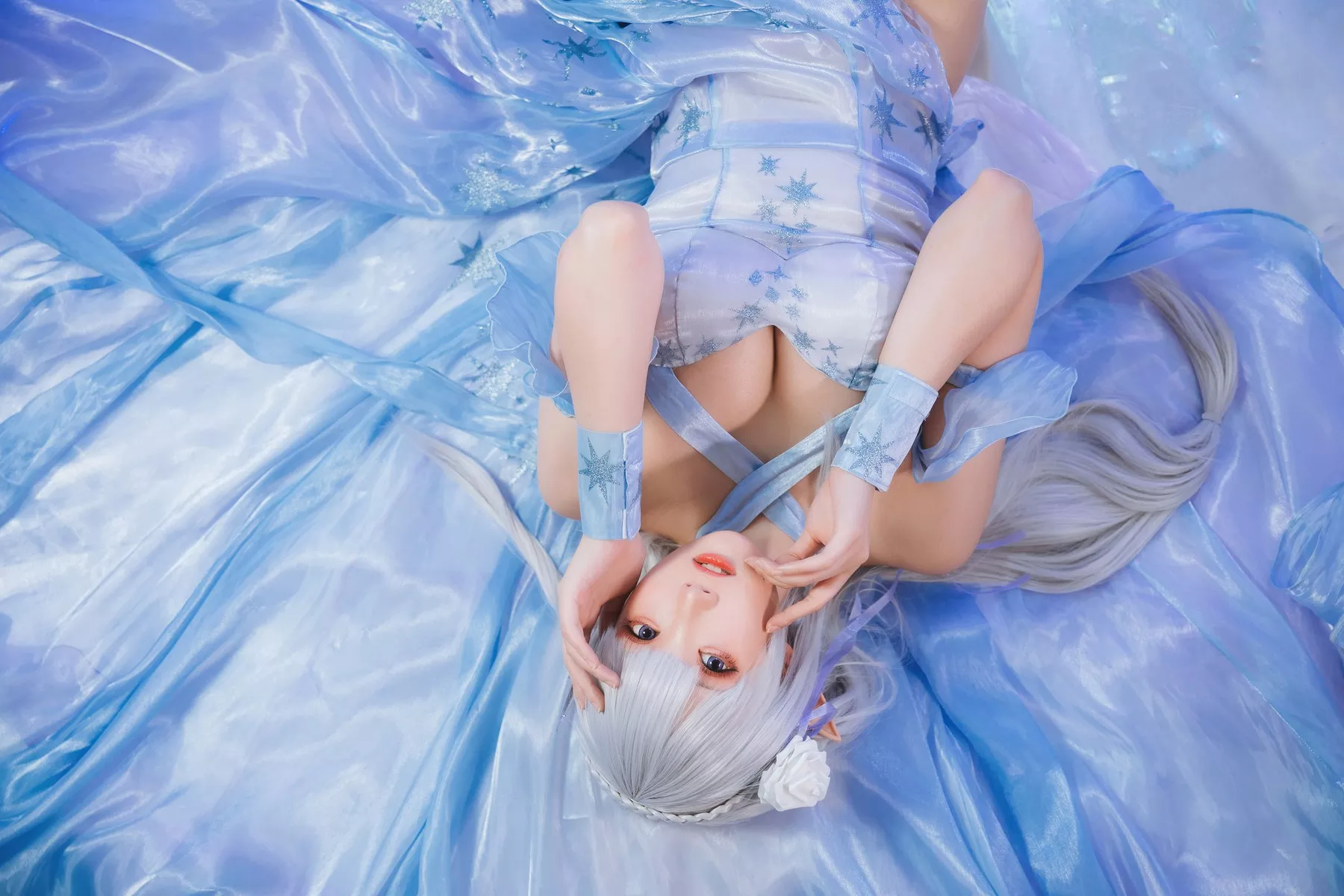 美人Cosplay 爱蜜莉雅 瓜希酱 水晶礼服
