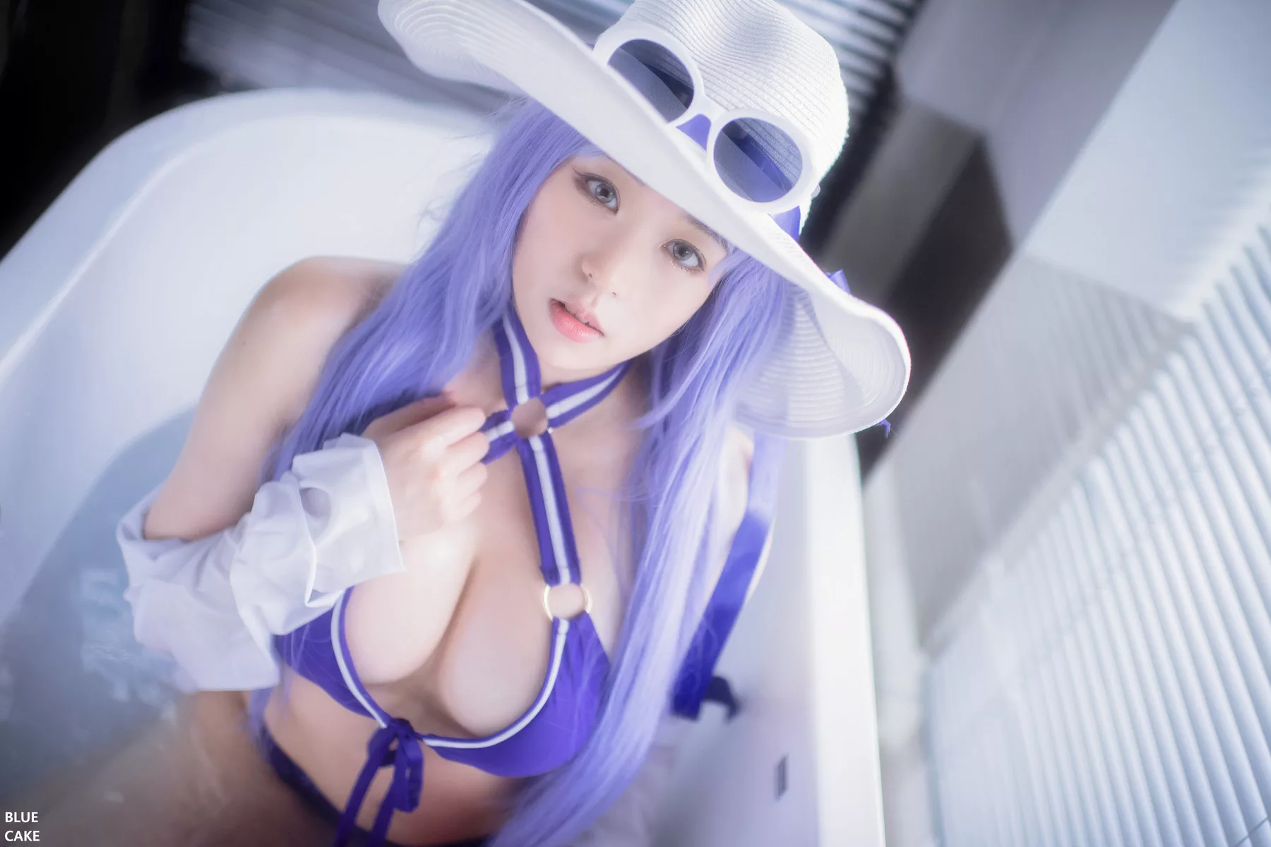 高丽丽人影像 No  蓝色蛋糕】 高丽辣模高品质影像像片 Pool Caitlyn No 【【BLUECAKE  Set.1(40P) Party