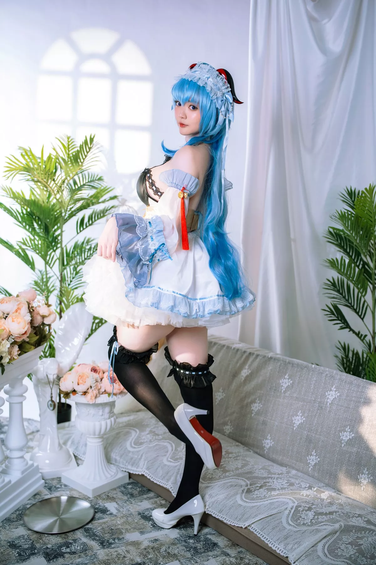 撩人私房 Maid 仙女Cosplay Ganyu 甘雨 Ying Tze