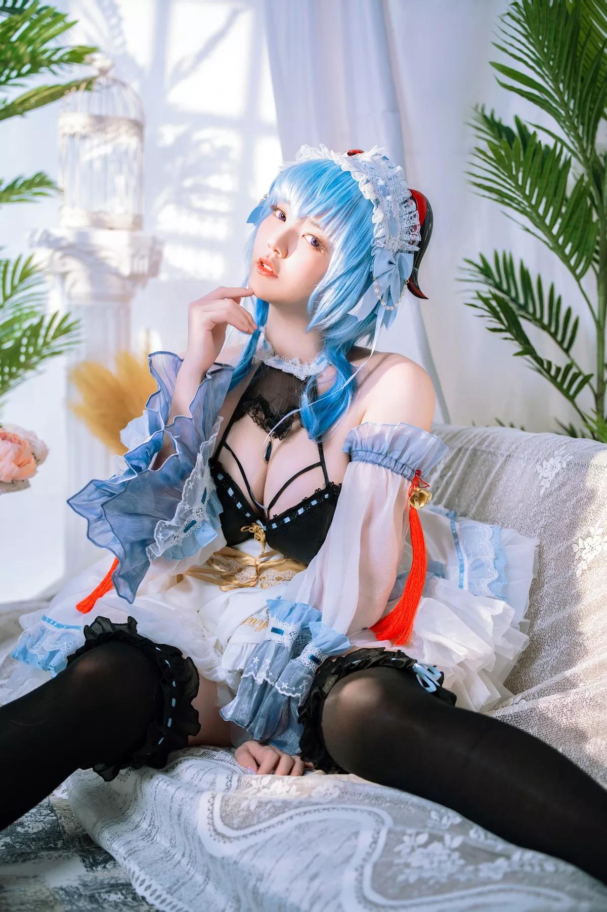 撩人私房 Maid 仙女Cosplay Ganyu 甘雨 Ying Tze