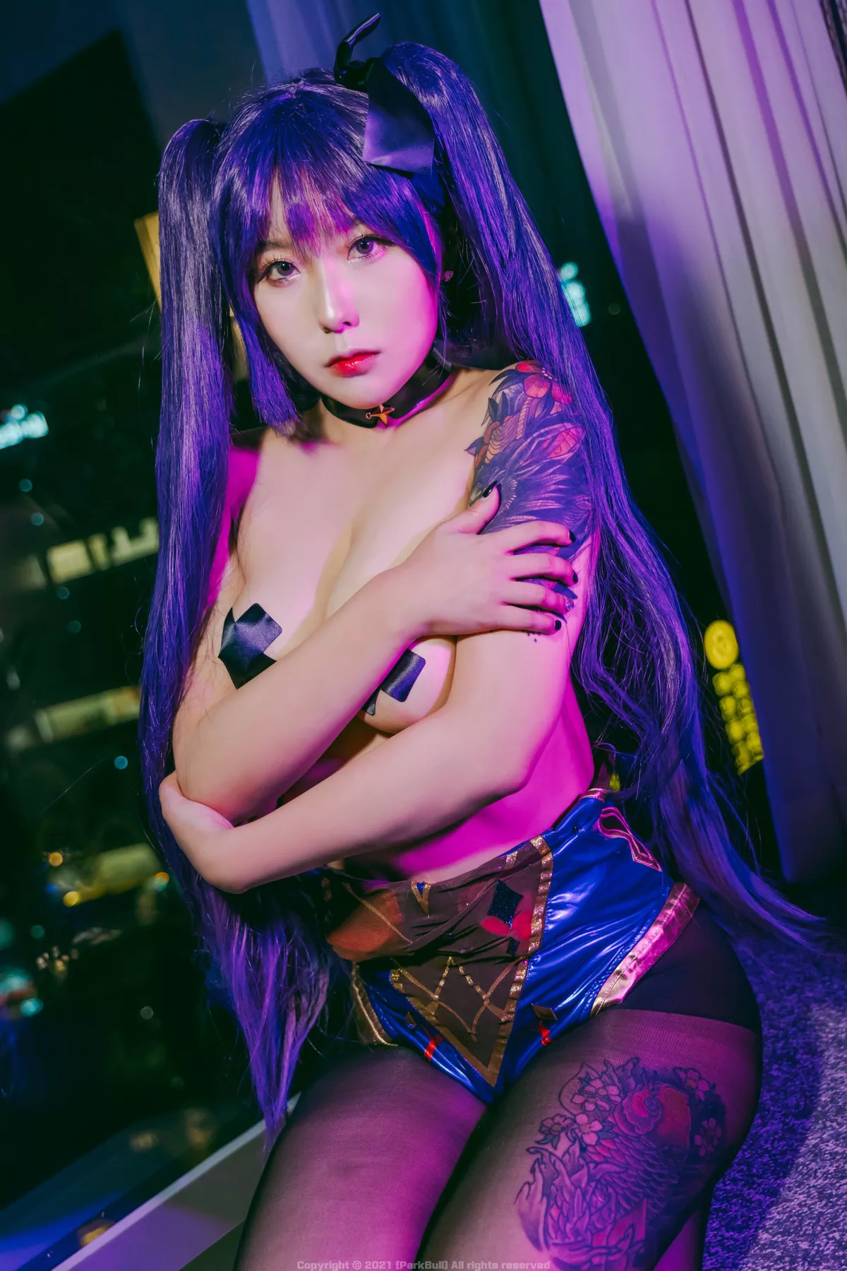 Tasty 蓝色蛋糕】 Sohee【BLUECAKE 高丽美人摄影 Mona Christmas 全集修正