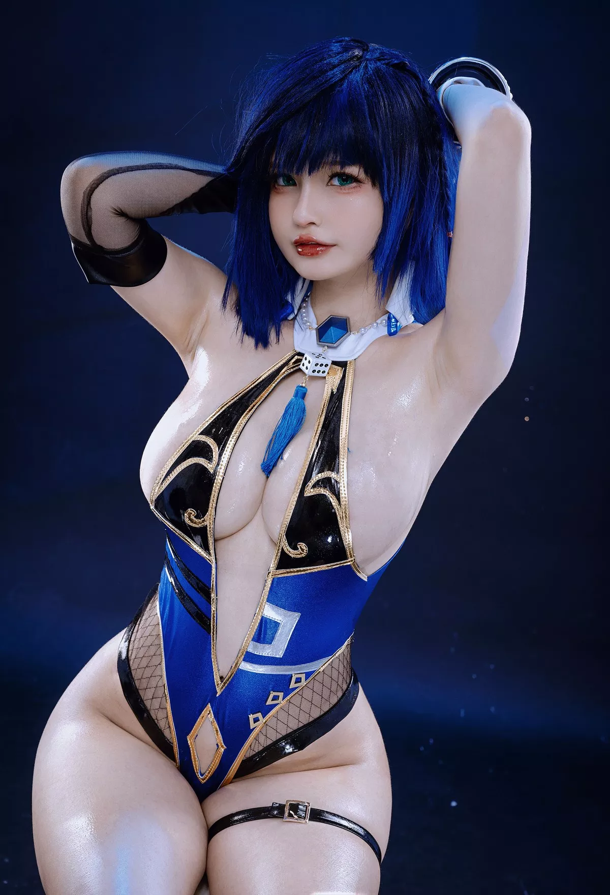 夜兰 Azami 美女Cosplay 风韵私摄 あざみ Yelan