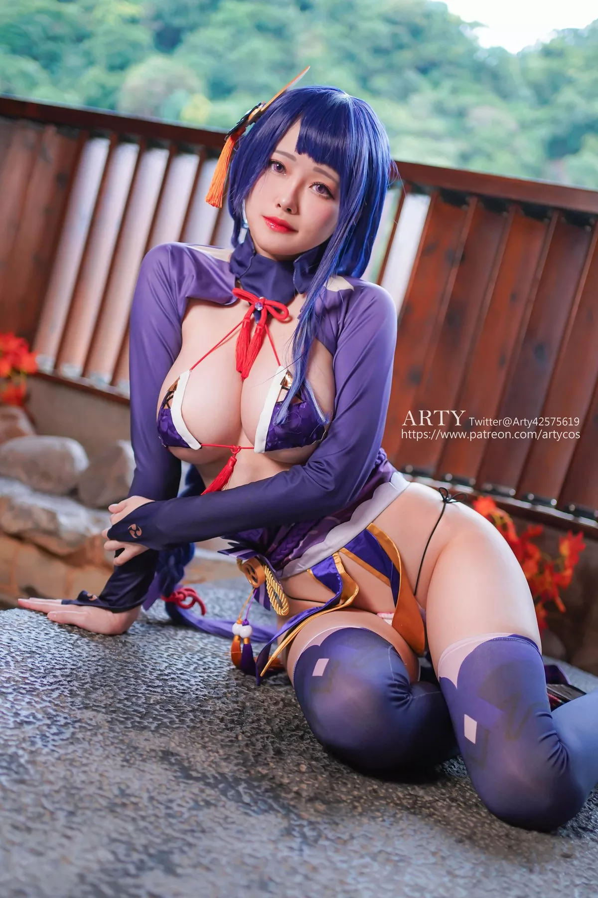Beauty Genshin 雷らい��でん将しょう��gun Arty亚�� Cosplay