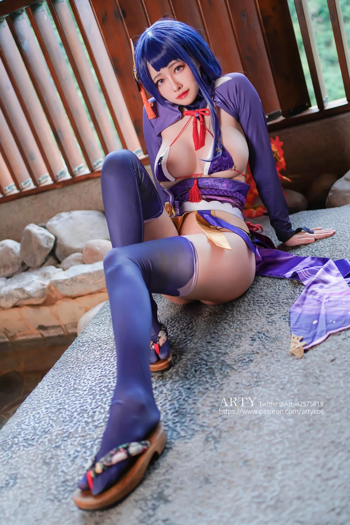 Beauty Genshin 雷らい��でん将しょう��gun Arty亚�� Cosplay