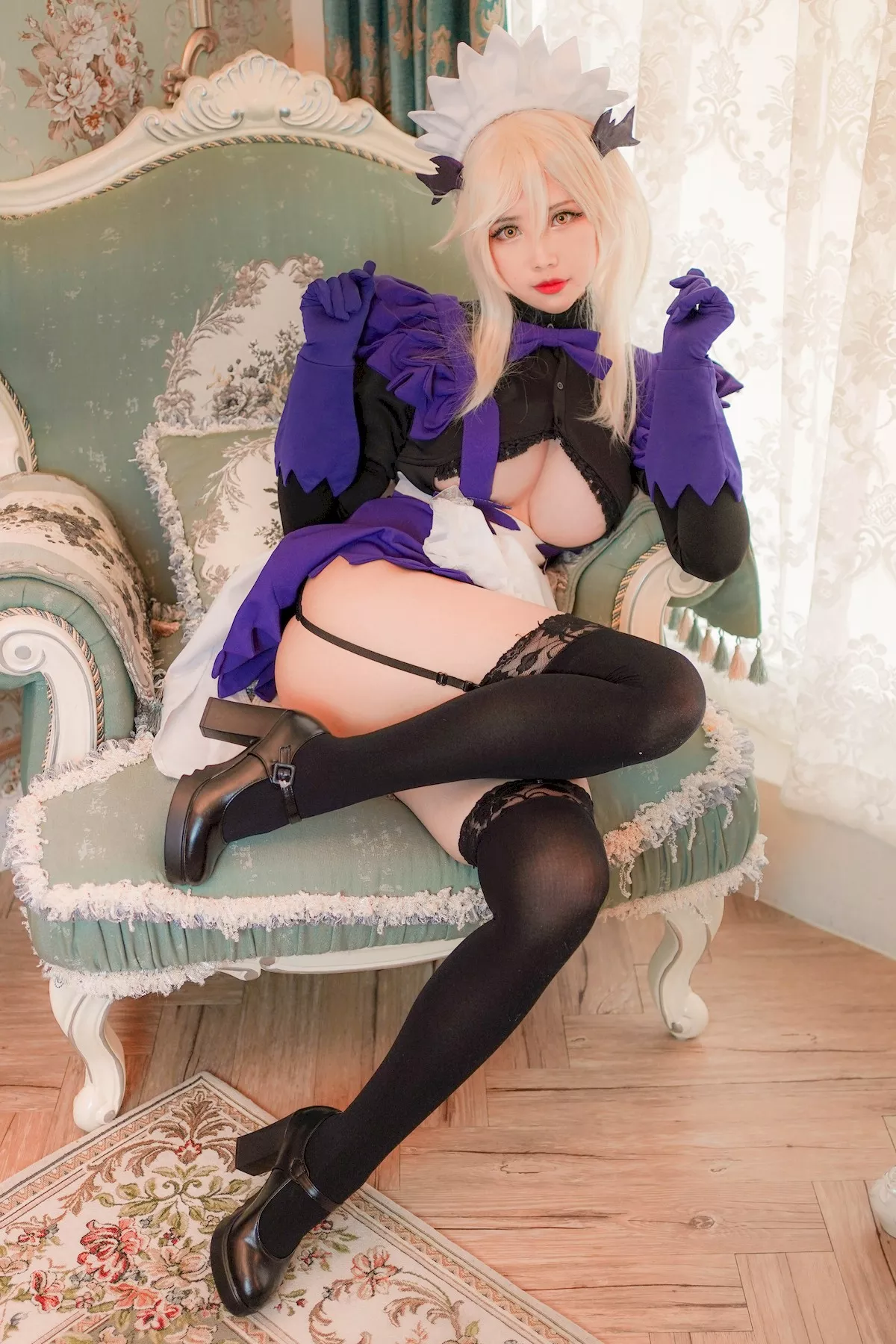 妩媚私拍 尤物Cosplay 女侍 KaYa萱 阿尔托莉雅