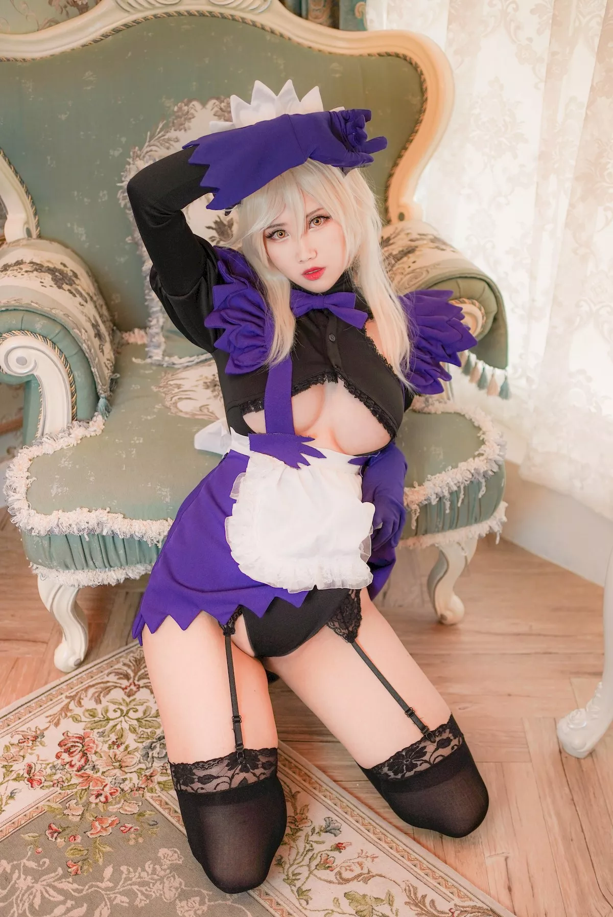 妩媚私拍 尤物Cosplay 女侍 KaYa萱 阿尔托莉雅