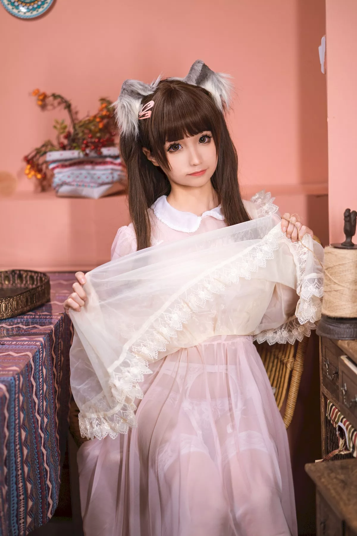 蠢沫沫 着迷私拍 Chunmomo 粉透亮 女侍 尤物Cosplay