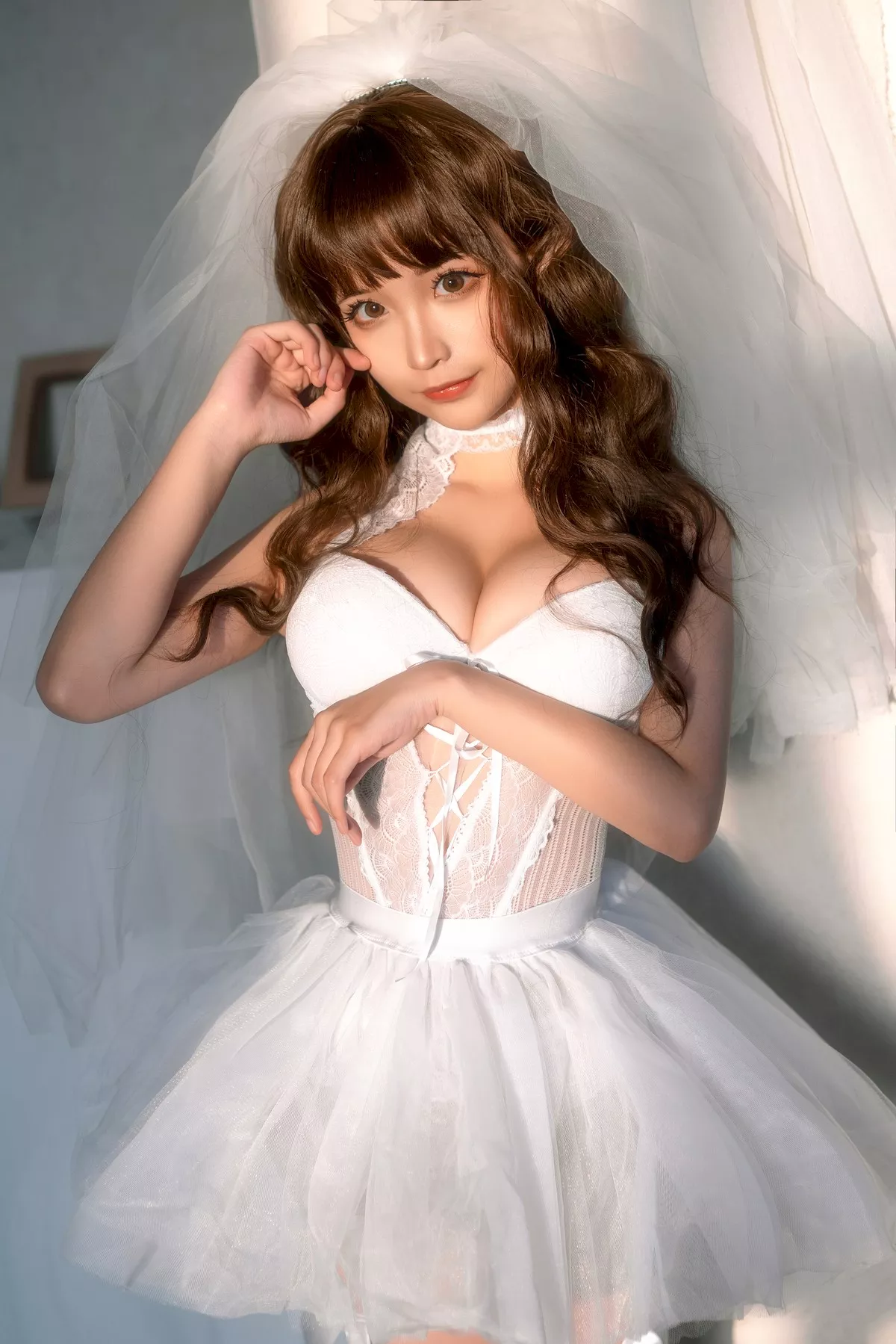 迷惑私摄 女神Cosplay 蠢沫沫 Chunmomo 婚纱