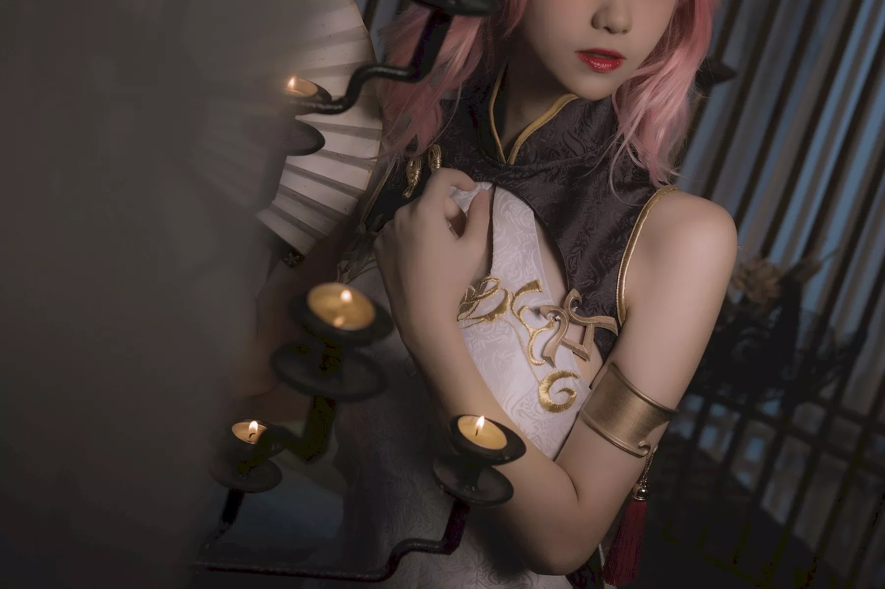 迷人密拍 ko 南桃 佳人Cosplay 八重樱旗袍 Momo