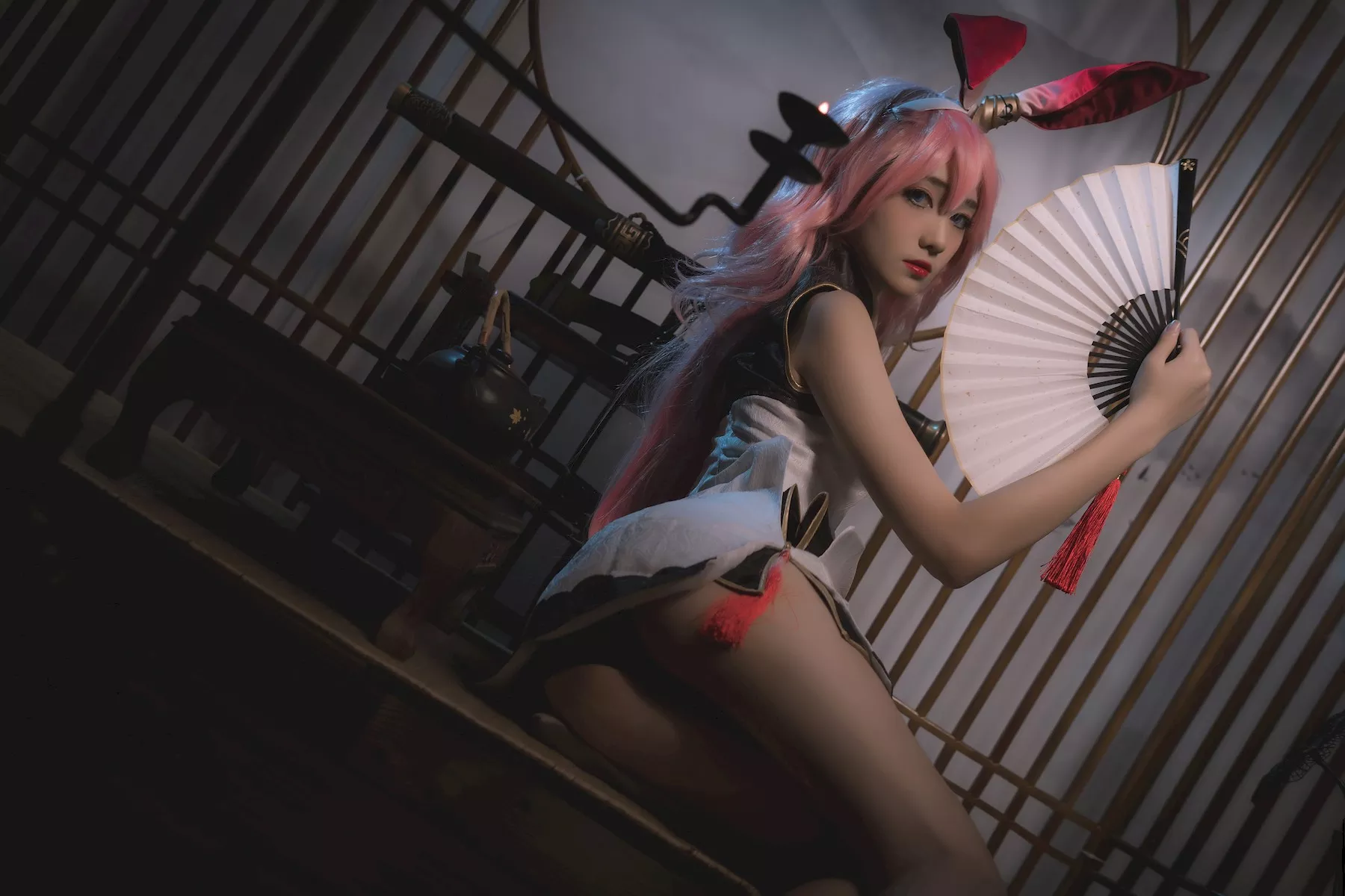迷人密拍 ko 南桃 佳人Cosplay 八重樱旗袍 Momo