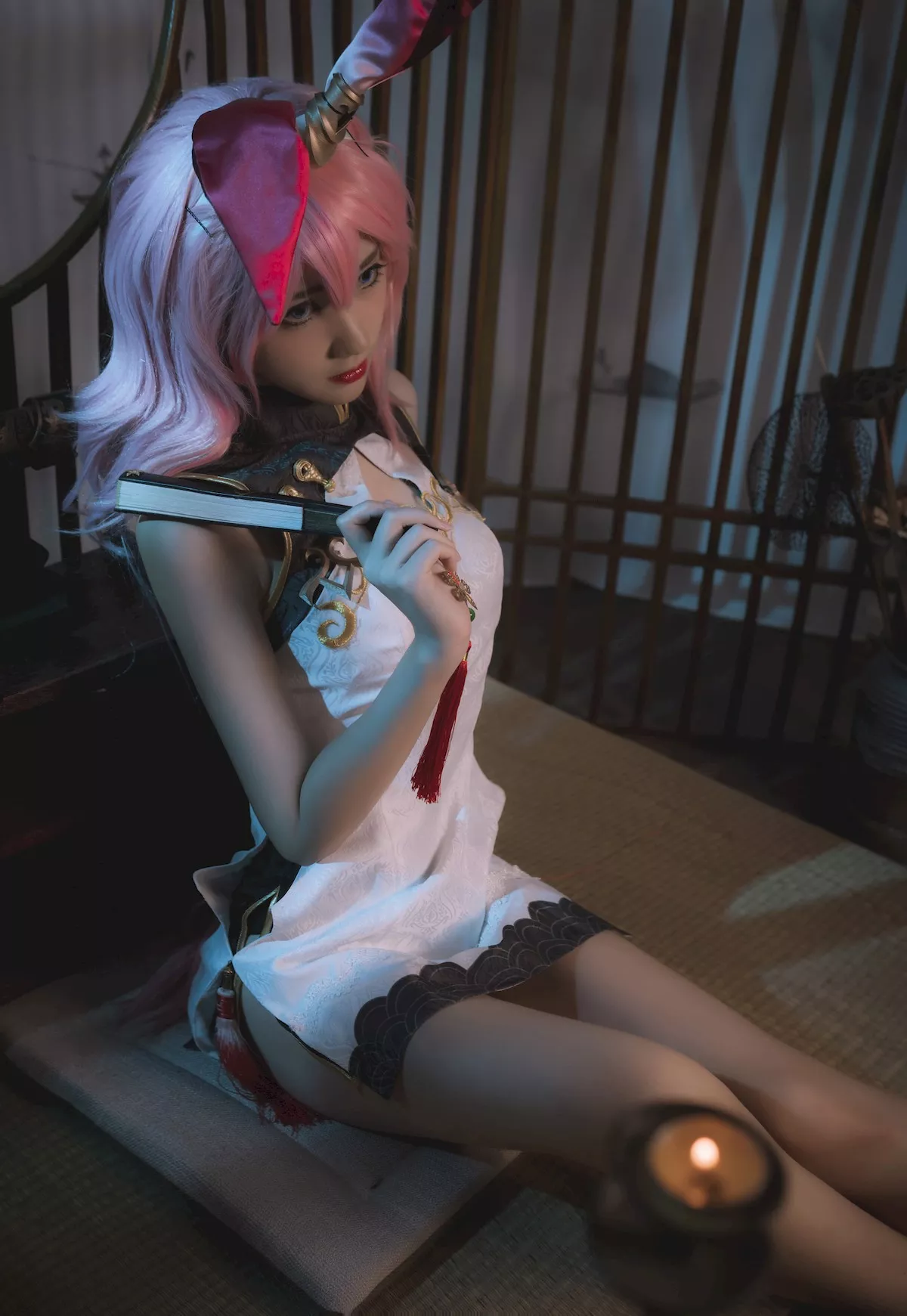 迷人密拍 ko 南桃 佳人Cosplay 八重樱旗袍 Momo