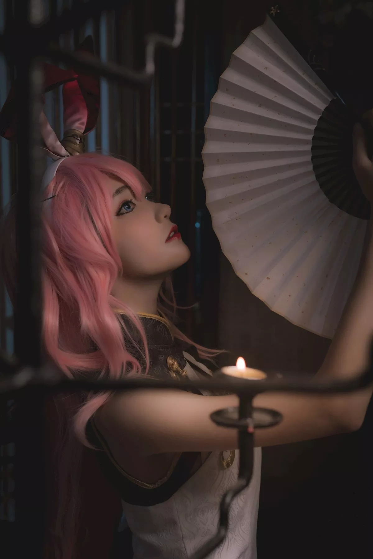 迷人密拍 ko 南桃 佳人Cosplay 八重樱旗袍 Momo