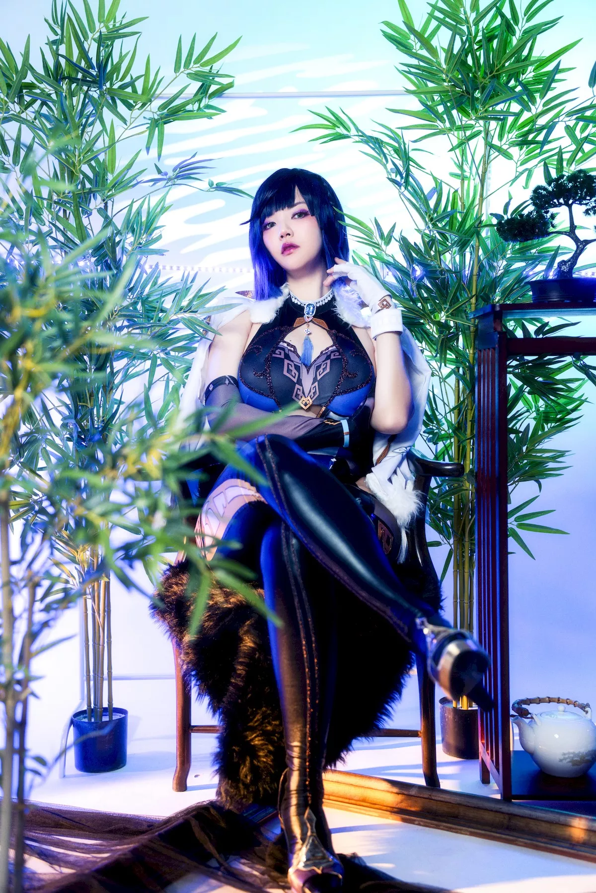 风骚密拍 尤物Cosplay Yelan 夜兰 Tze Ying