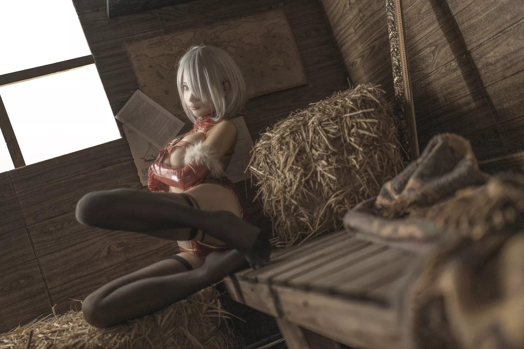 诱惑密拍 美女Cosplay 圣诞 蠢沫沫 2B Christmas