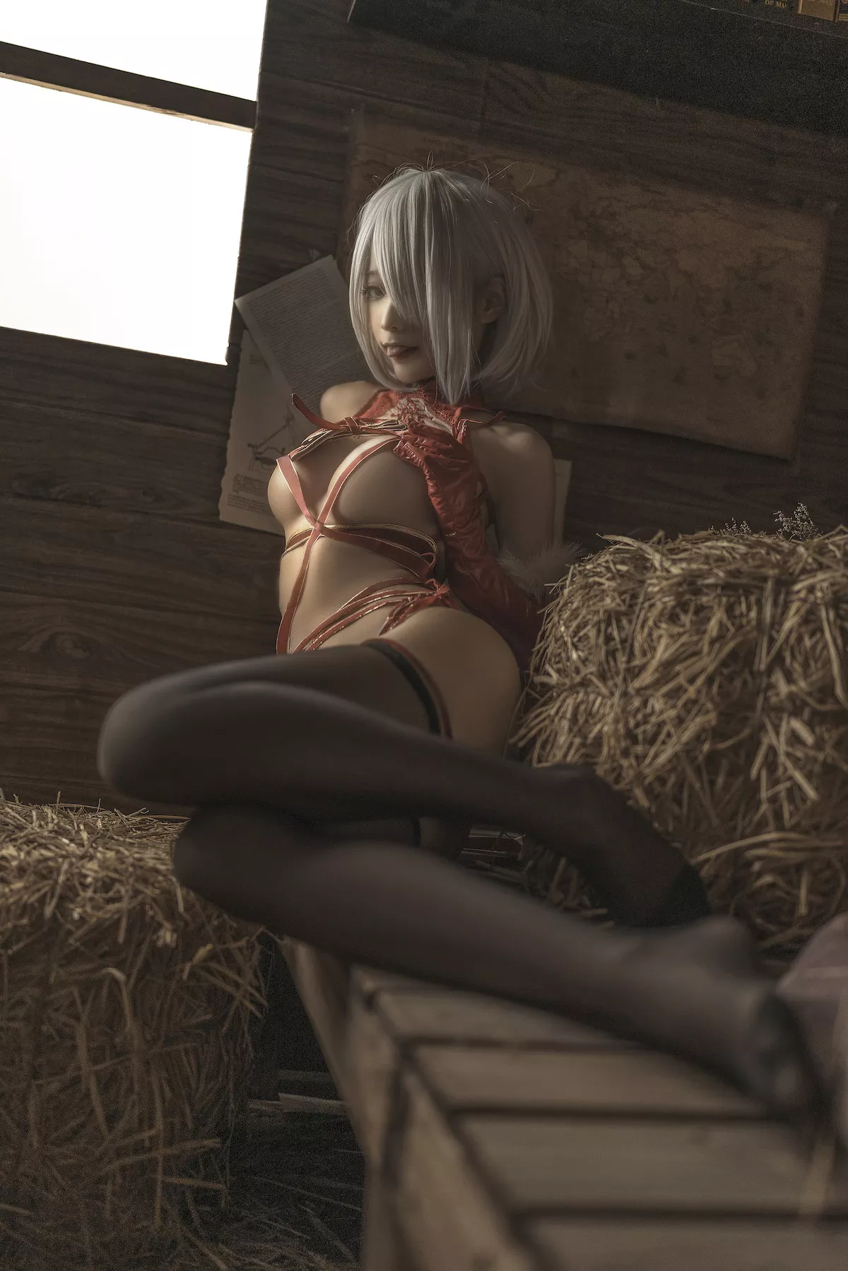 诱惑密拍 美女Cosplay 圣诞 蠢沫沫 2B Christmas