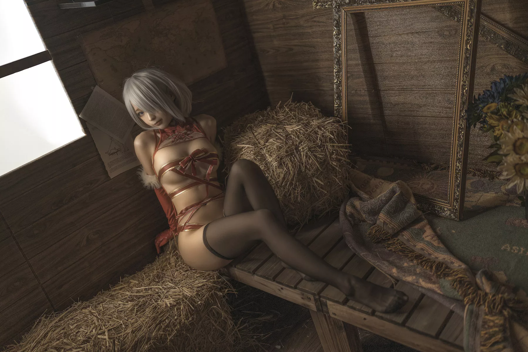 诱惑密拍 美女Cosplay 圣诞 蠢沫沫 2B Christmas