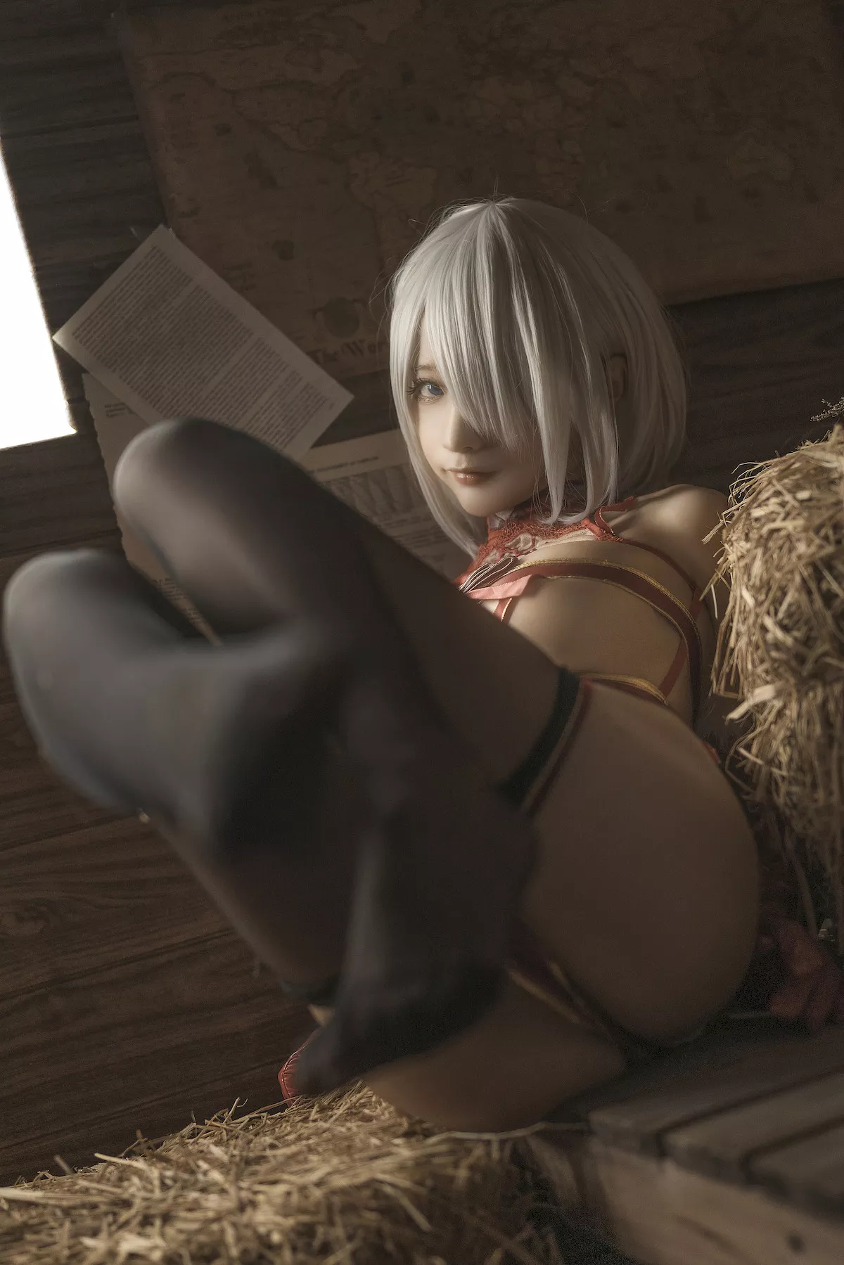 诱惑密拍 美女Cosplay 圣诞 蠢沫沫 2B Christmas