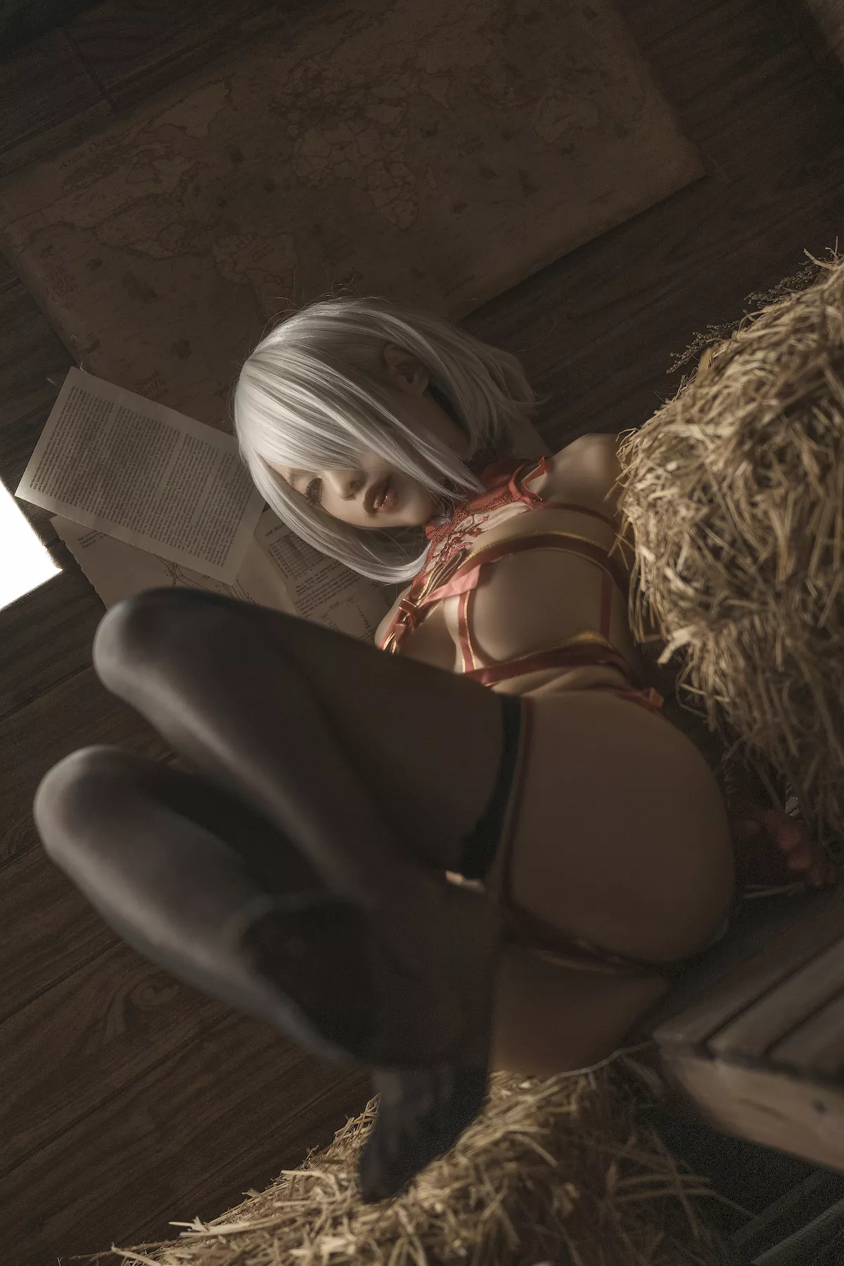 诱惑密拍 美女Cosplay 圣诞 蠢沫沫 2B Christmas