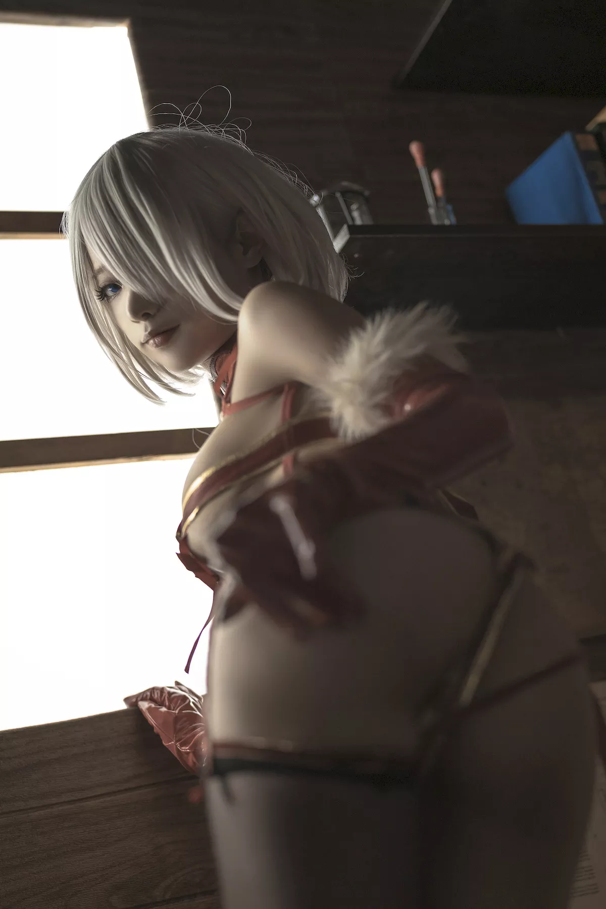 诱惑密拍 美女Cosplay 圣诞 蠢沫沫 2B Christmas