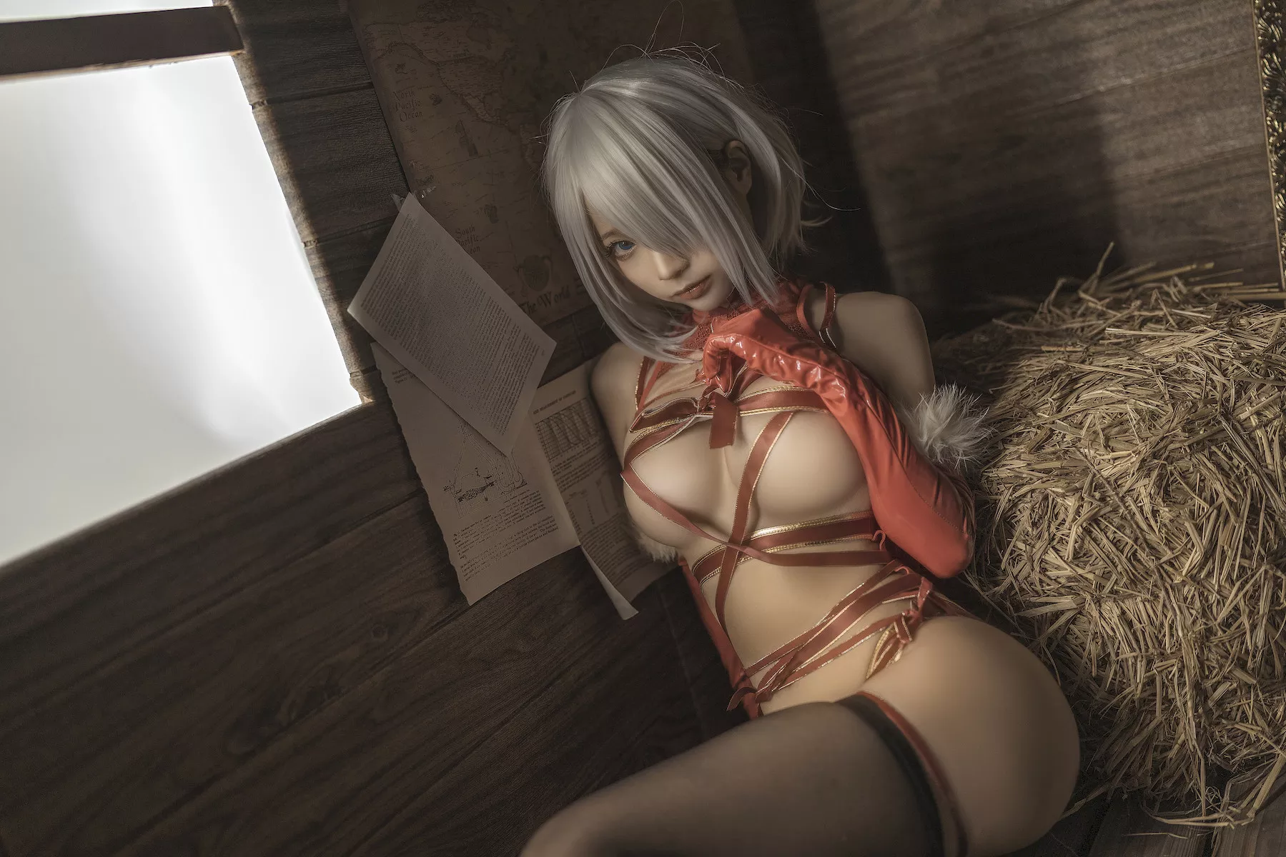 诱惑密拍 美女Cosplay 圣诞 蠢沫沫 2B Christmas