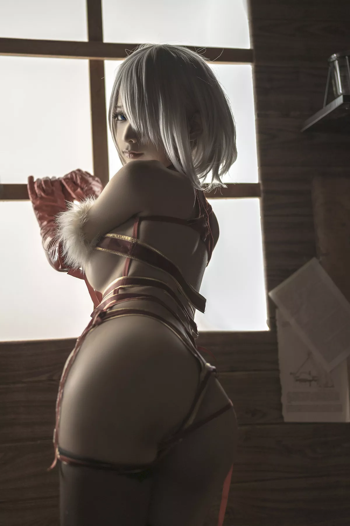 诱惑密拍 美女Cosplay 圣诞 蠢沫沫 2B Christmas