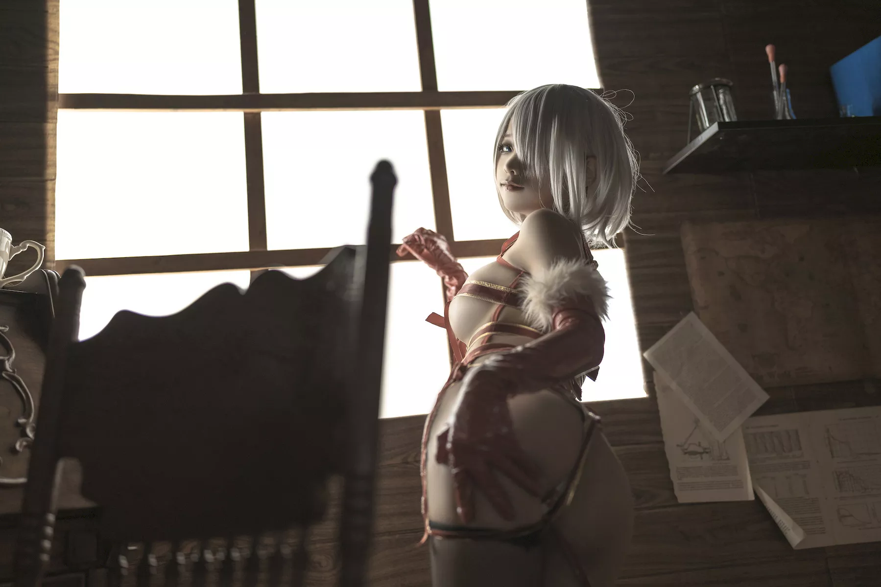 诱惑密拍 美女Cosplay 圣诞 蠢沫沫 2B Christmas