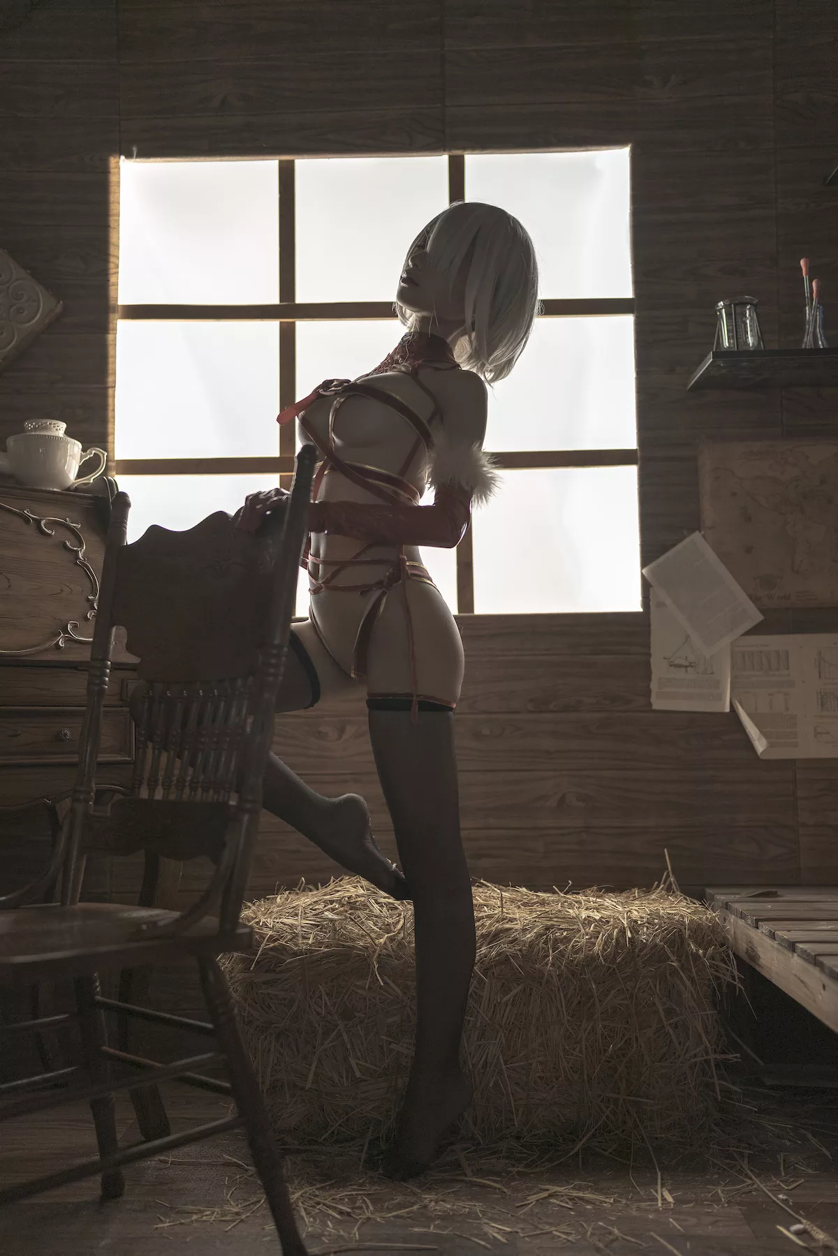 诱惑密拍 美女Cosplay 圣诞 蠢沫沫 2B Christmas